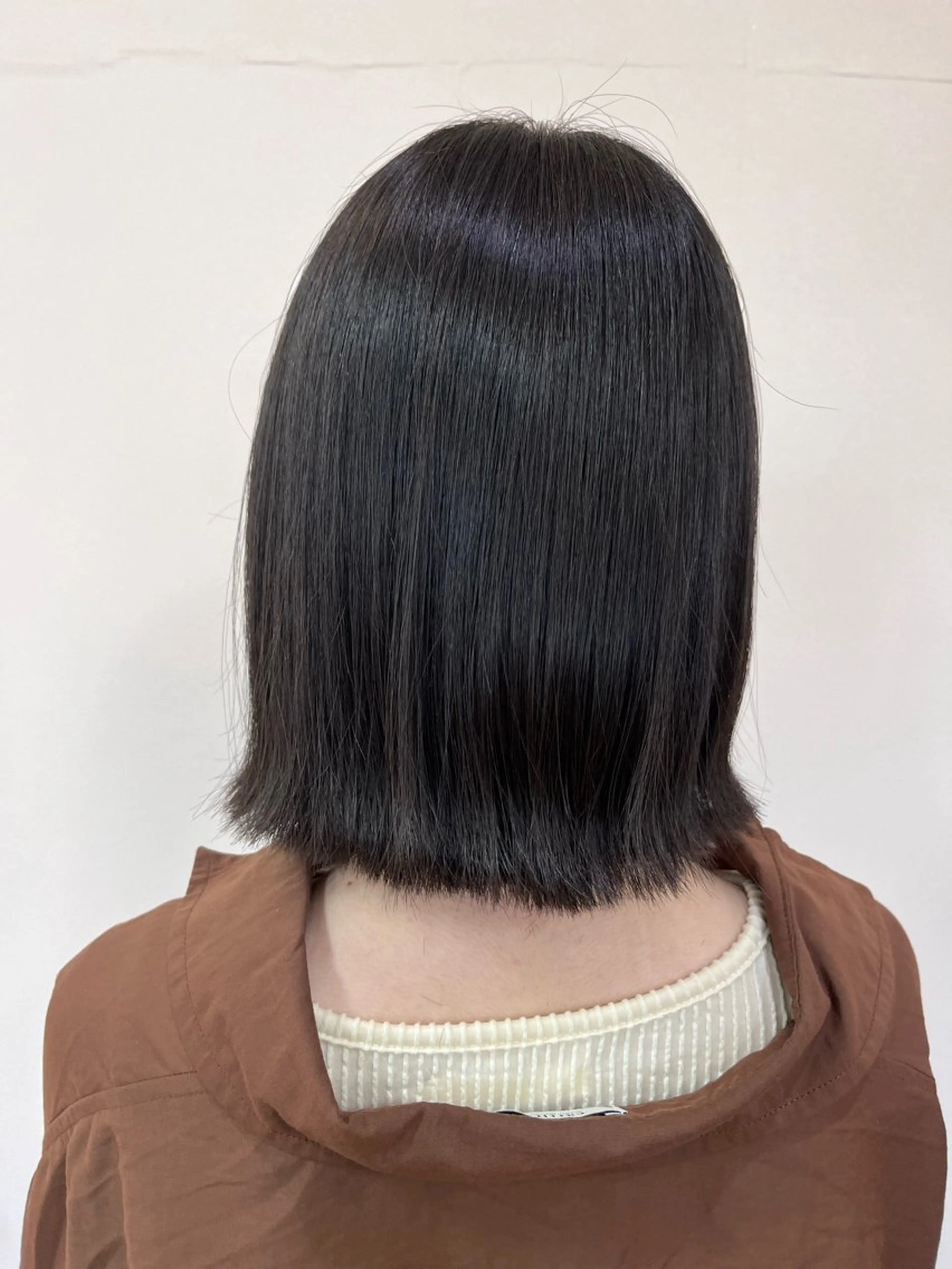 ミディアム 切りっぱなしボブ ボブ 横山 水空のヘアスタイル