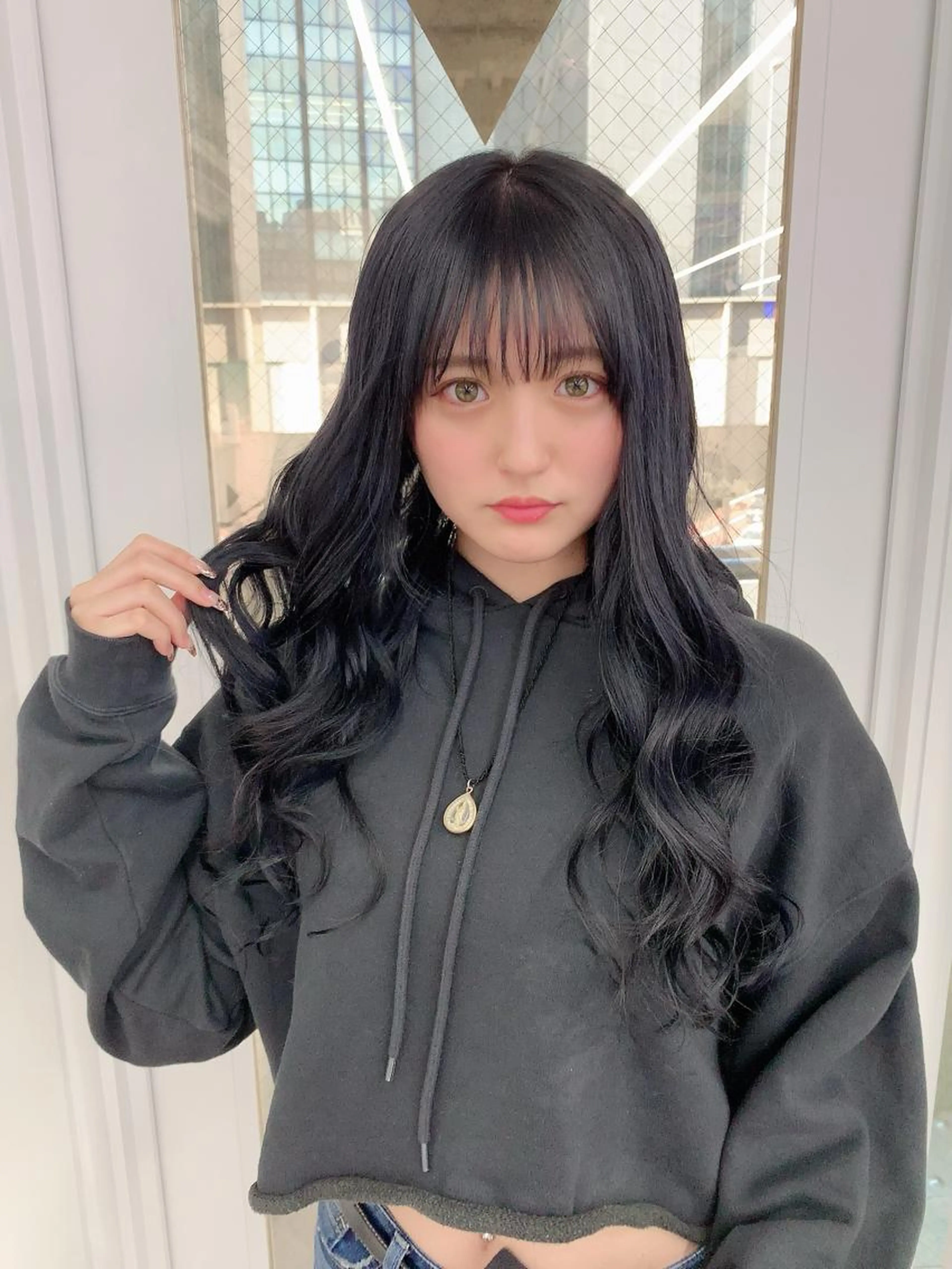 ✨エクステ外し（シャンプー込み）＋エクステ50本人毛100％胸下ロング50cm✨の写真