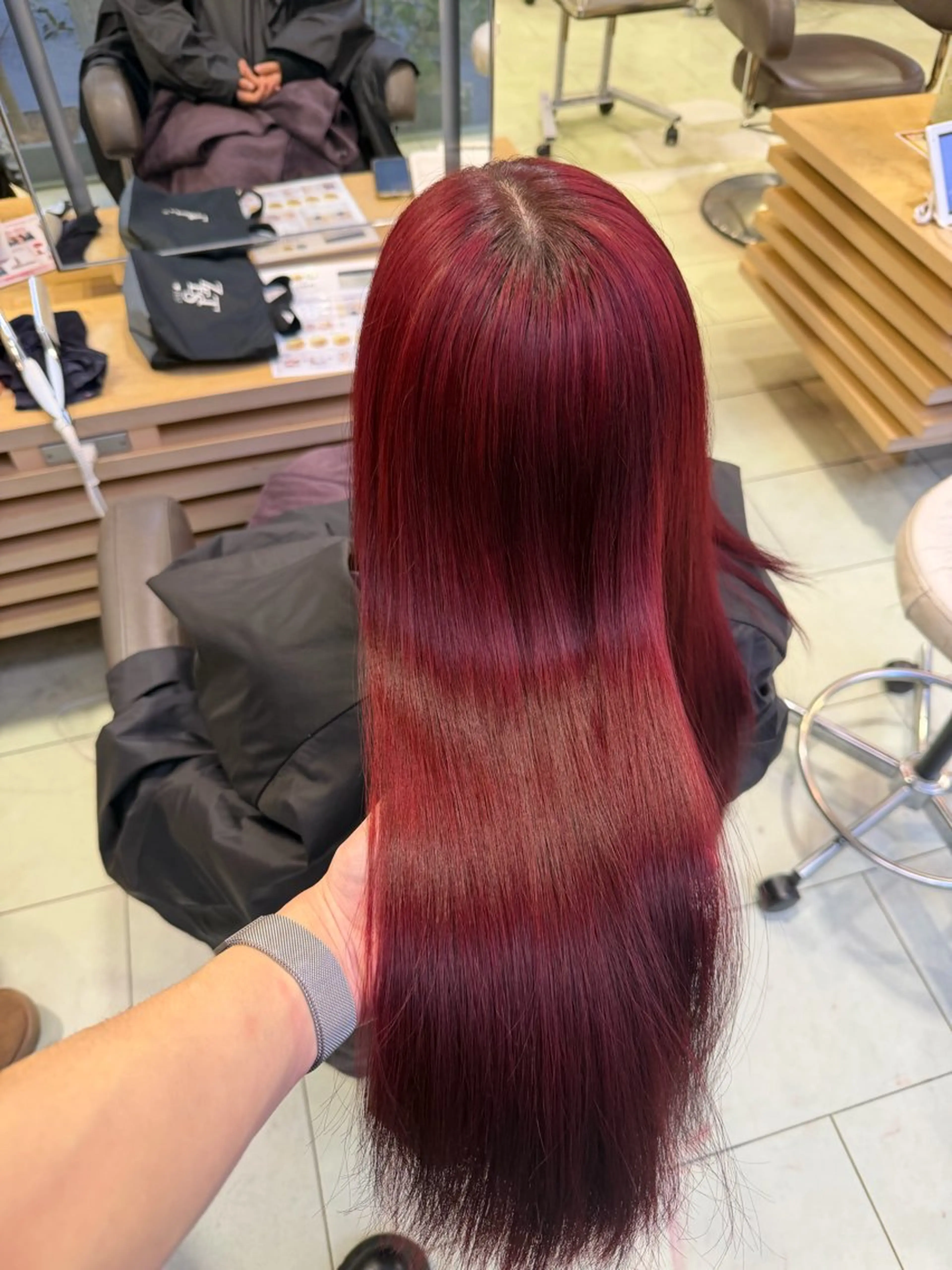 ロング カラー シャドウパーマ/ピン パーマ/だいじゅのヘアスタイル