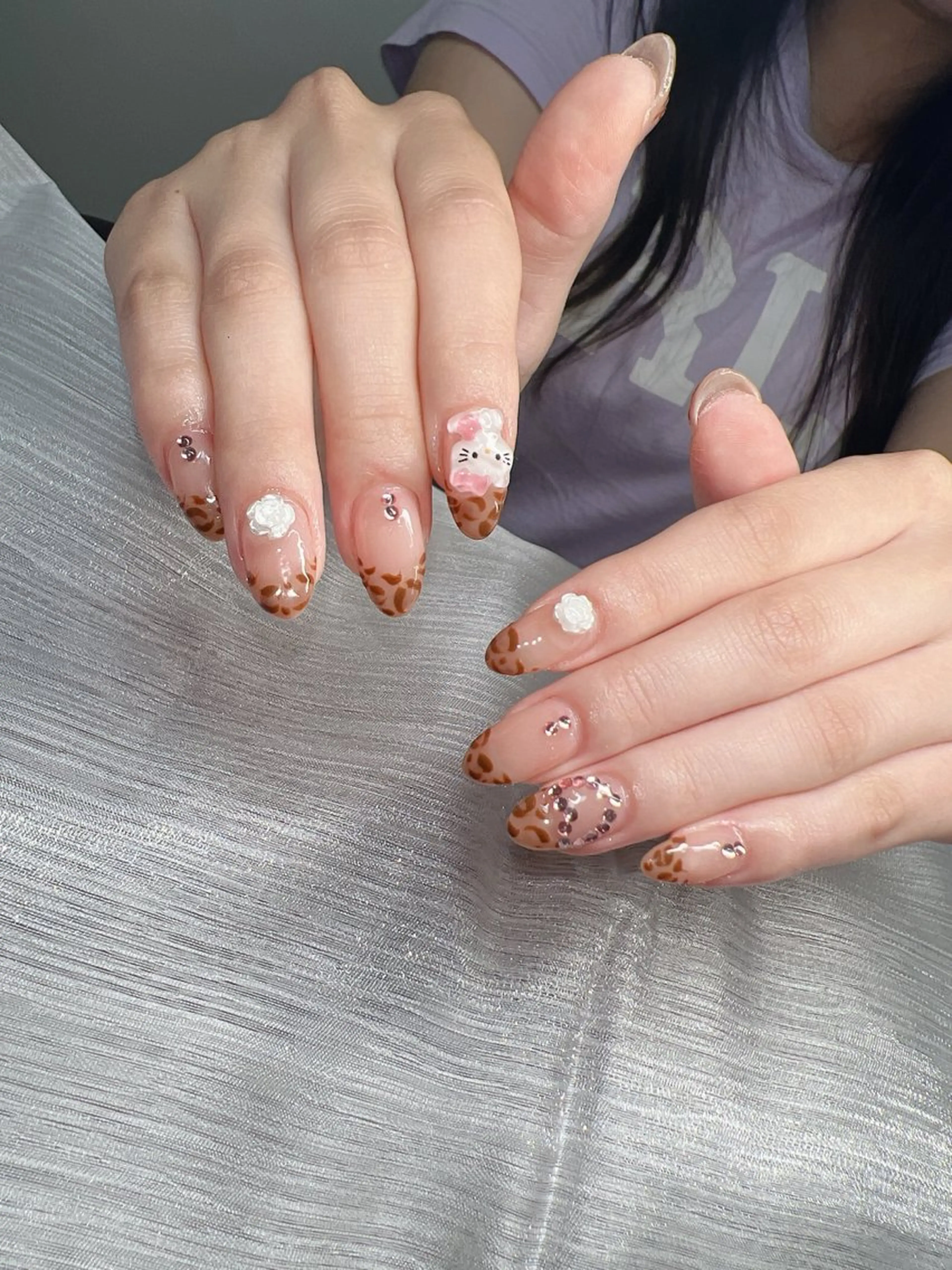 ネイル マグネットネイル ミラーネイル ネイルチップ 冬ネイル ハンドネイル Lee Nailsのネイルデザイン