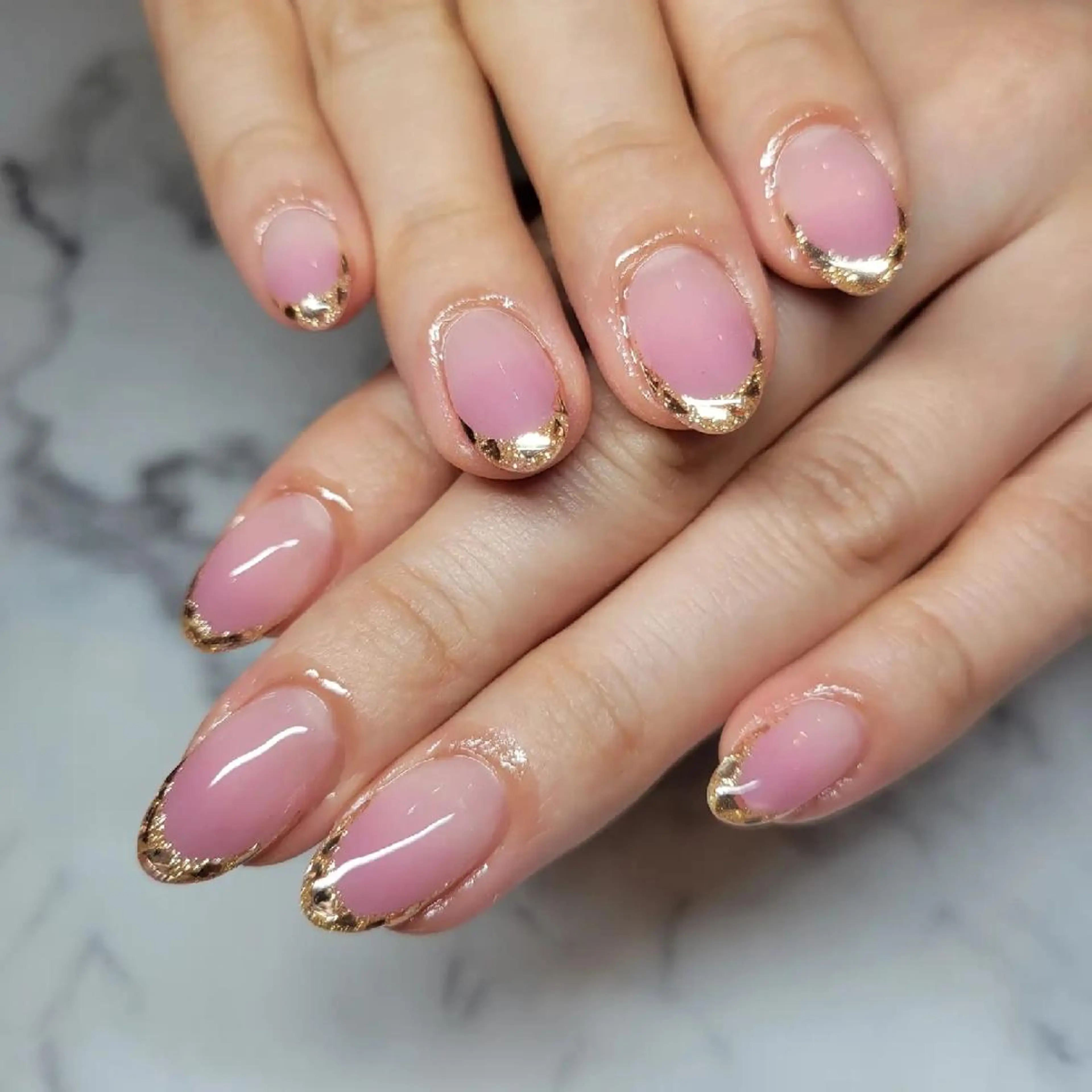 ネイル フレンチネイル ガラスフレンチ Nail salon Coco【溝の口駅】のネイルデザイン
