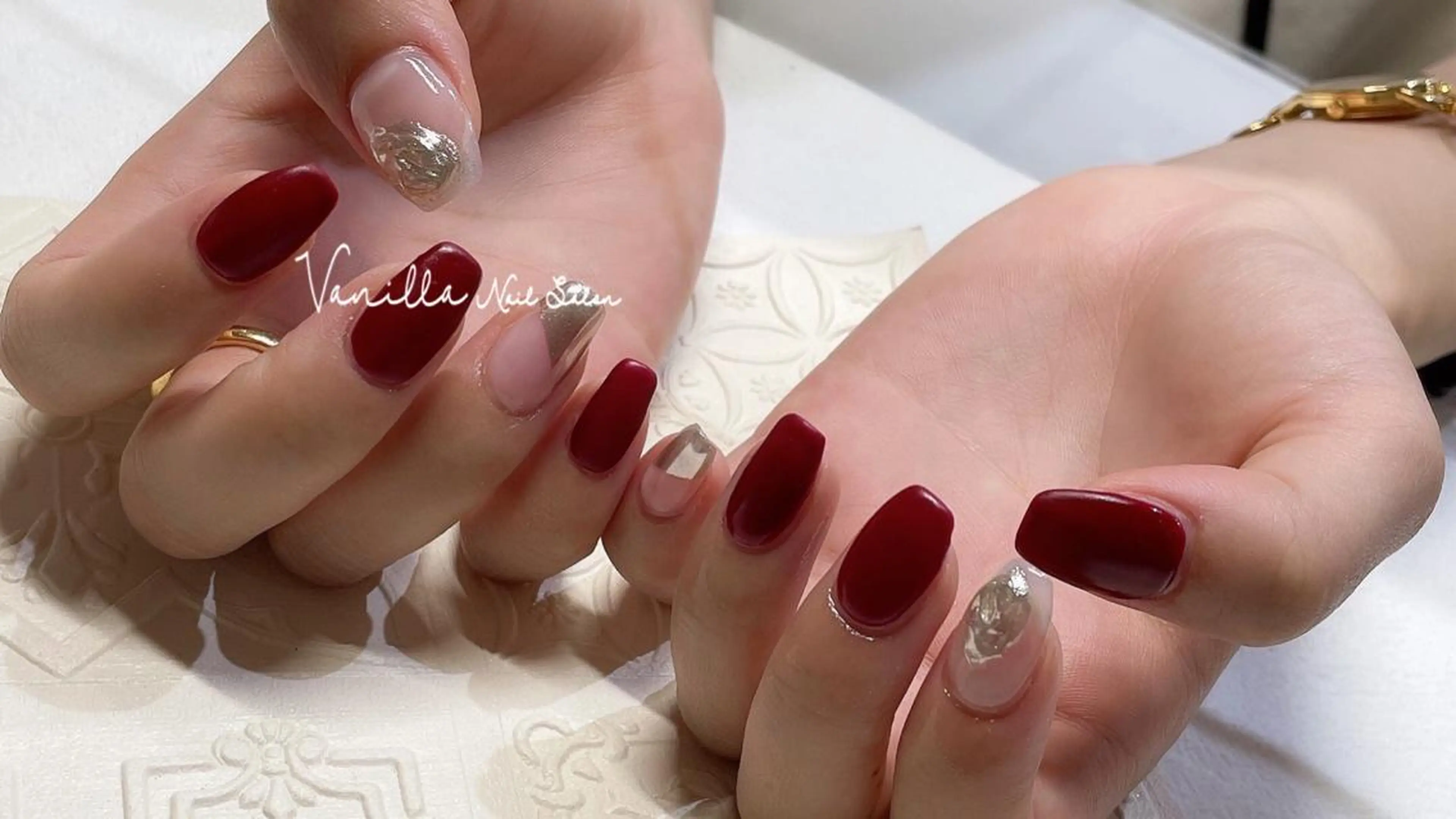 ネイル マットネイル ハンドネイル Vanilla nail salonのネイルデザイン