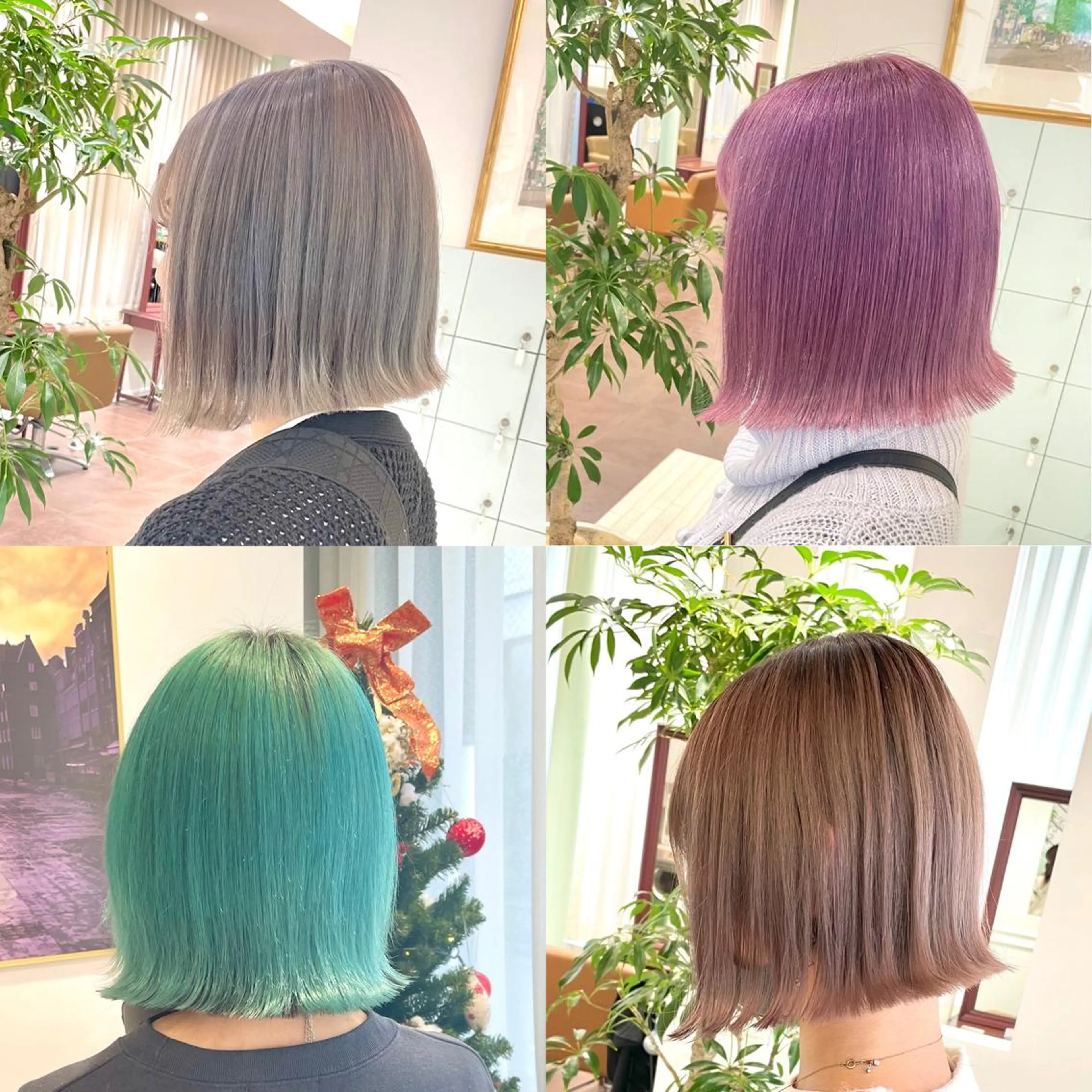 ミディアム カラー ヘアアレンジ 🧸ハイトーン🧸 ゆっきー🧸のヘアスタイル