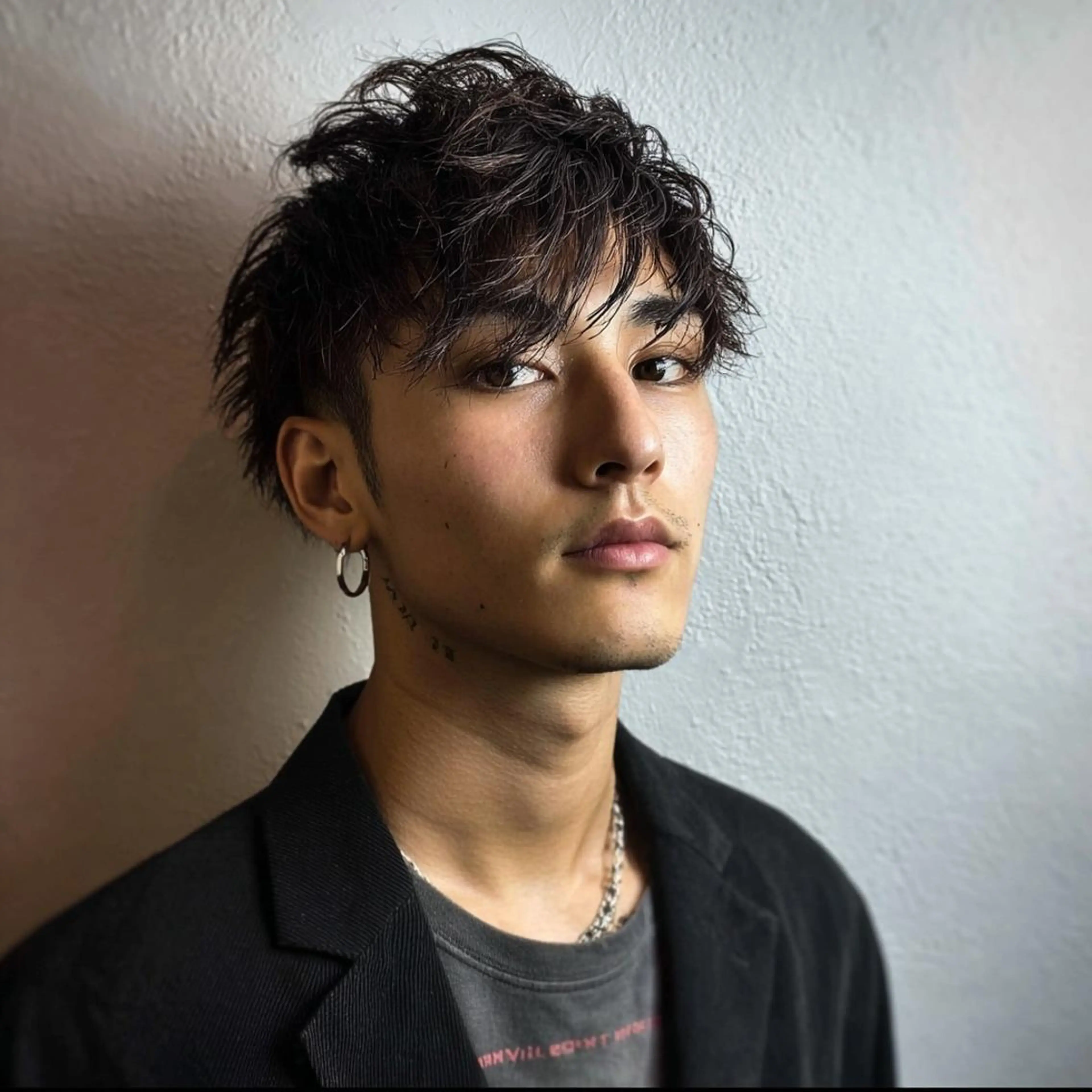 メンズ 柏/シャドウパーマ/ ナチュラル/颯寿のヘアスタイル