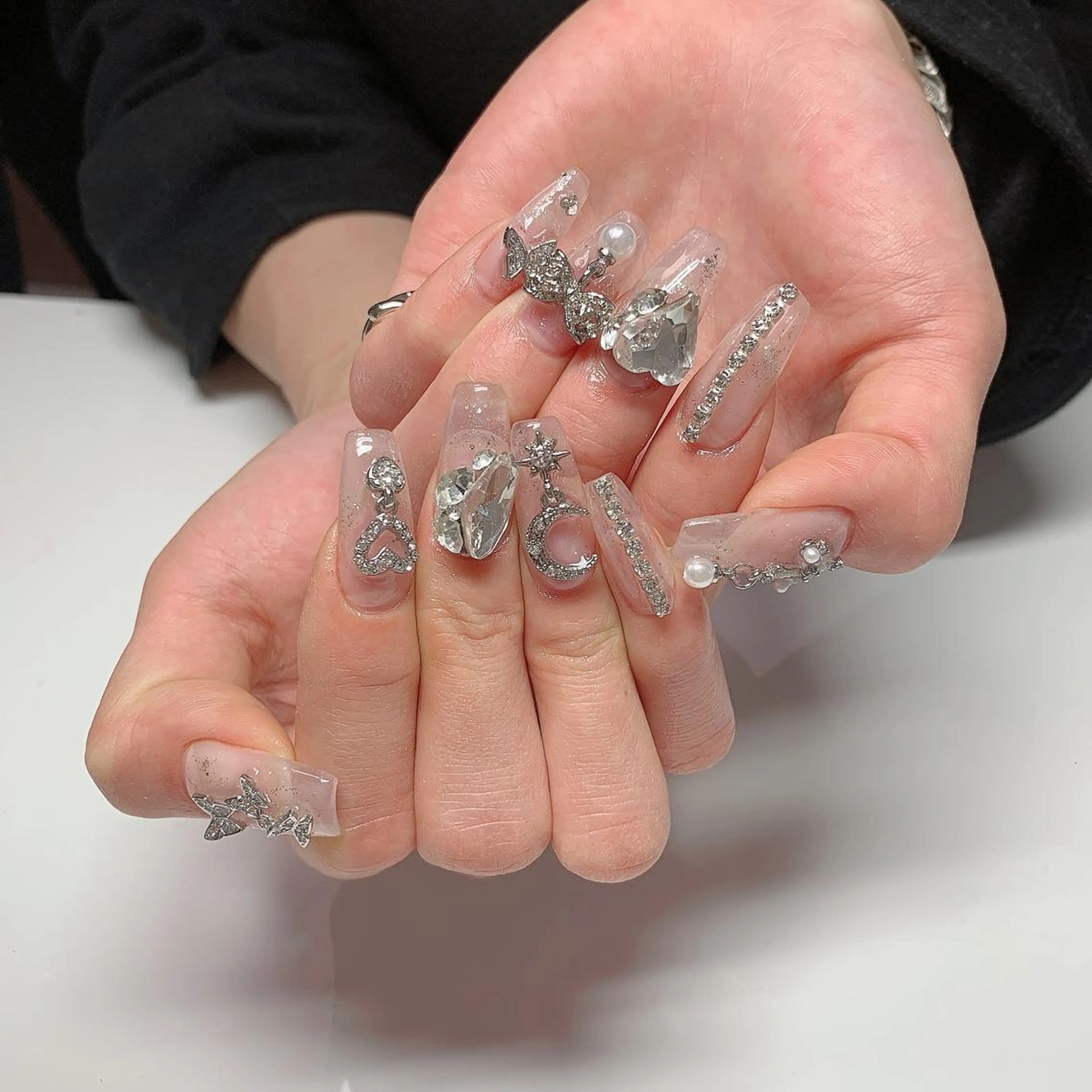 カラー ハンドネイル ハンドケア Lucky nail salonのネイルデザイン