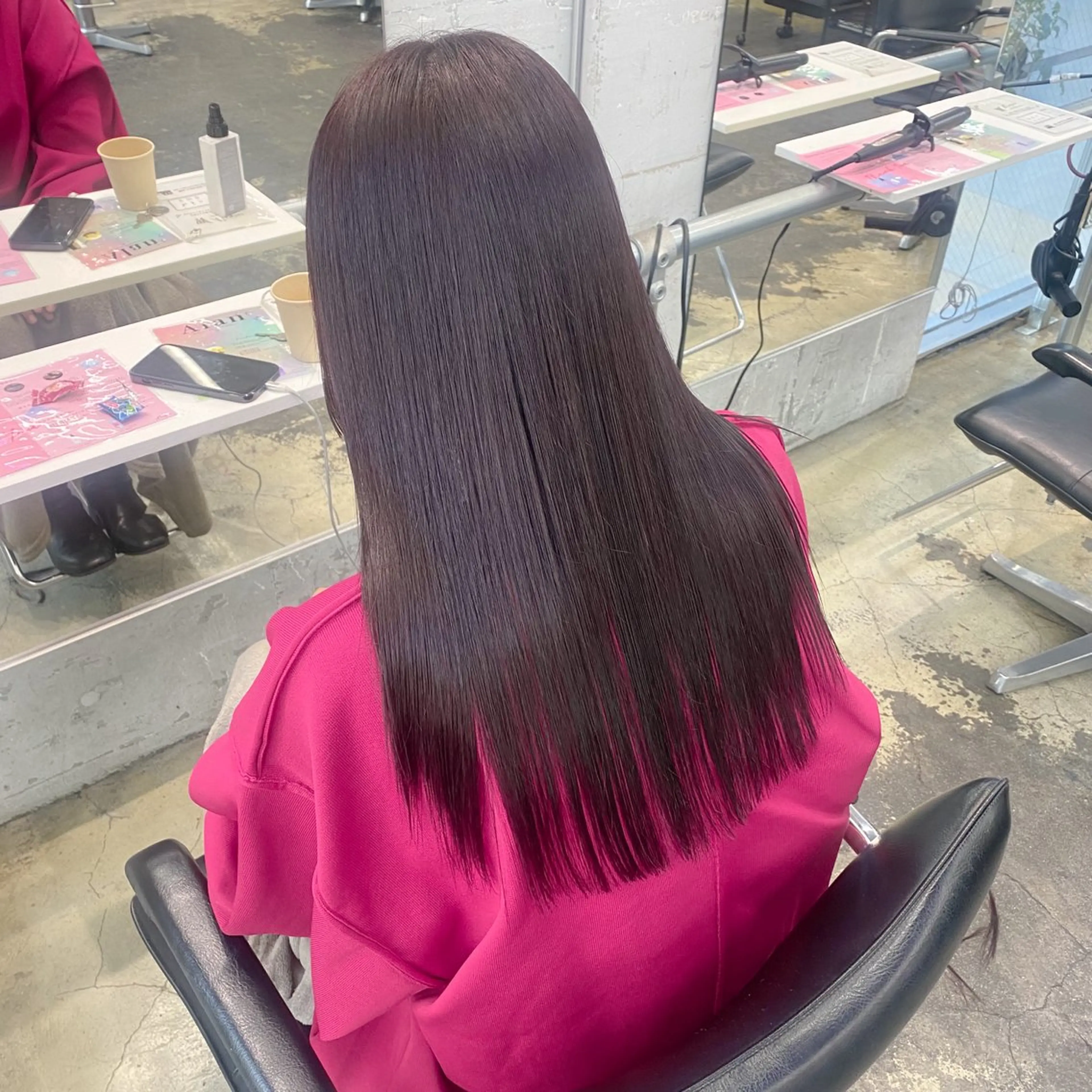 ロング カラー ヘアアレンジ 💗💗韓国レイヤー yu-ki💗💗のヘアスタイル