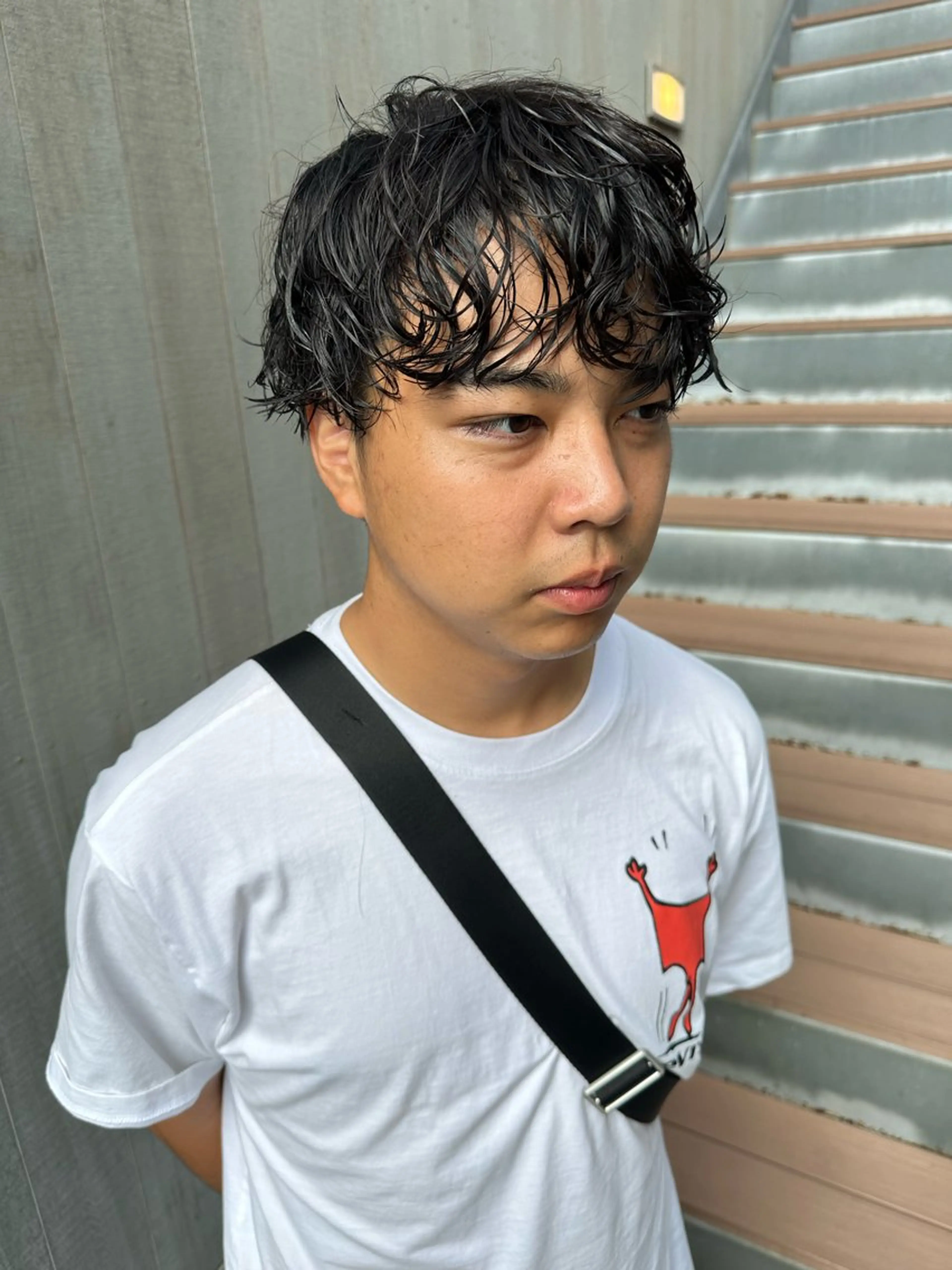 パーマ メンズ KEEN.渋沢/ ブリーチ/みなのヘアスタイル