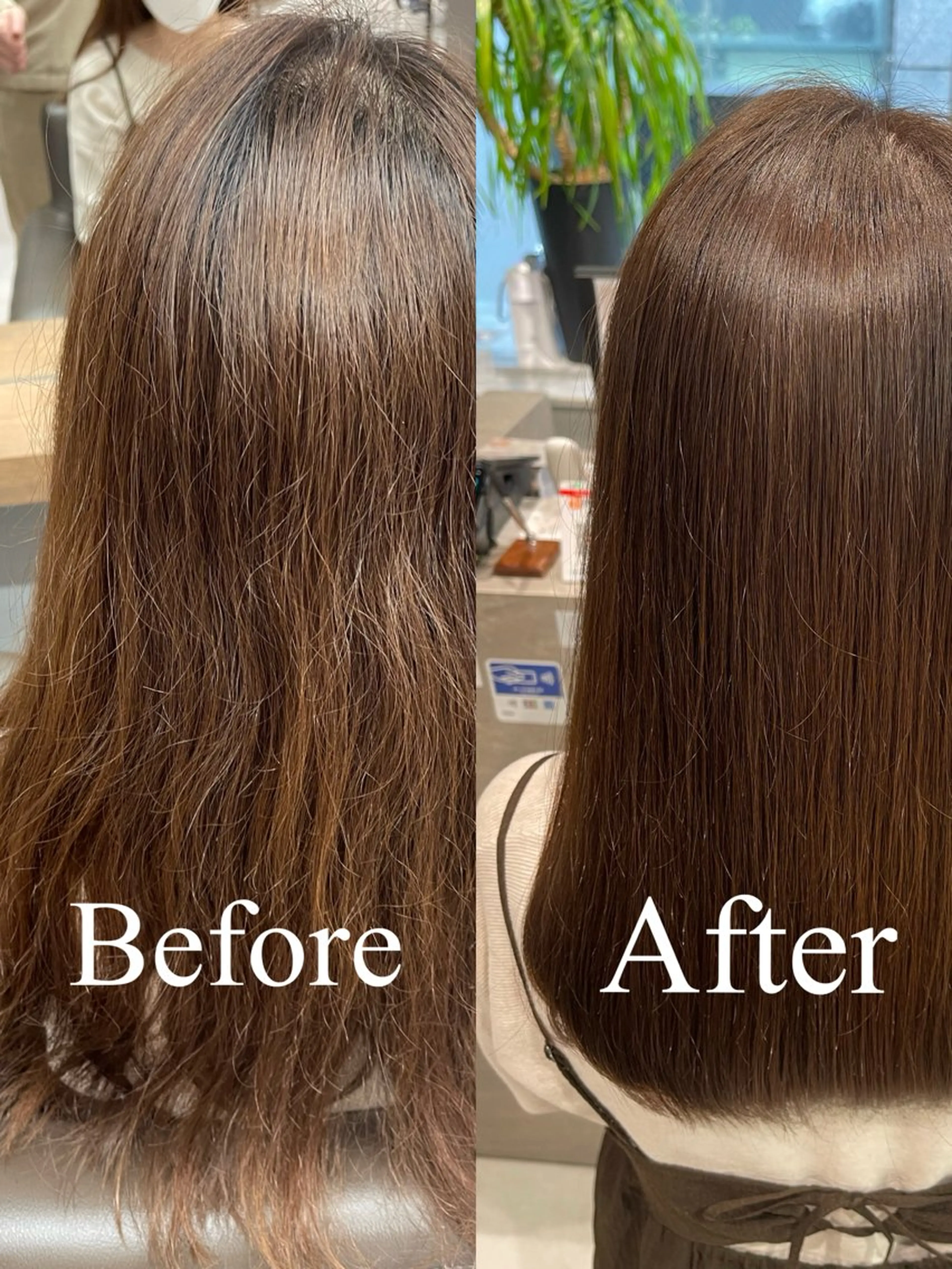 セミロング くせ毛 縮毛矯正 縮毛矯正 charm《銀座》 ヘアセット/縮毛矯正のヘアスタイル