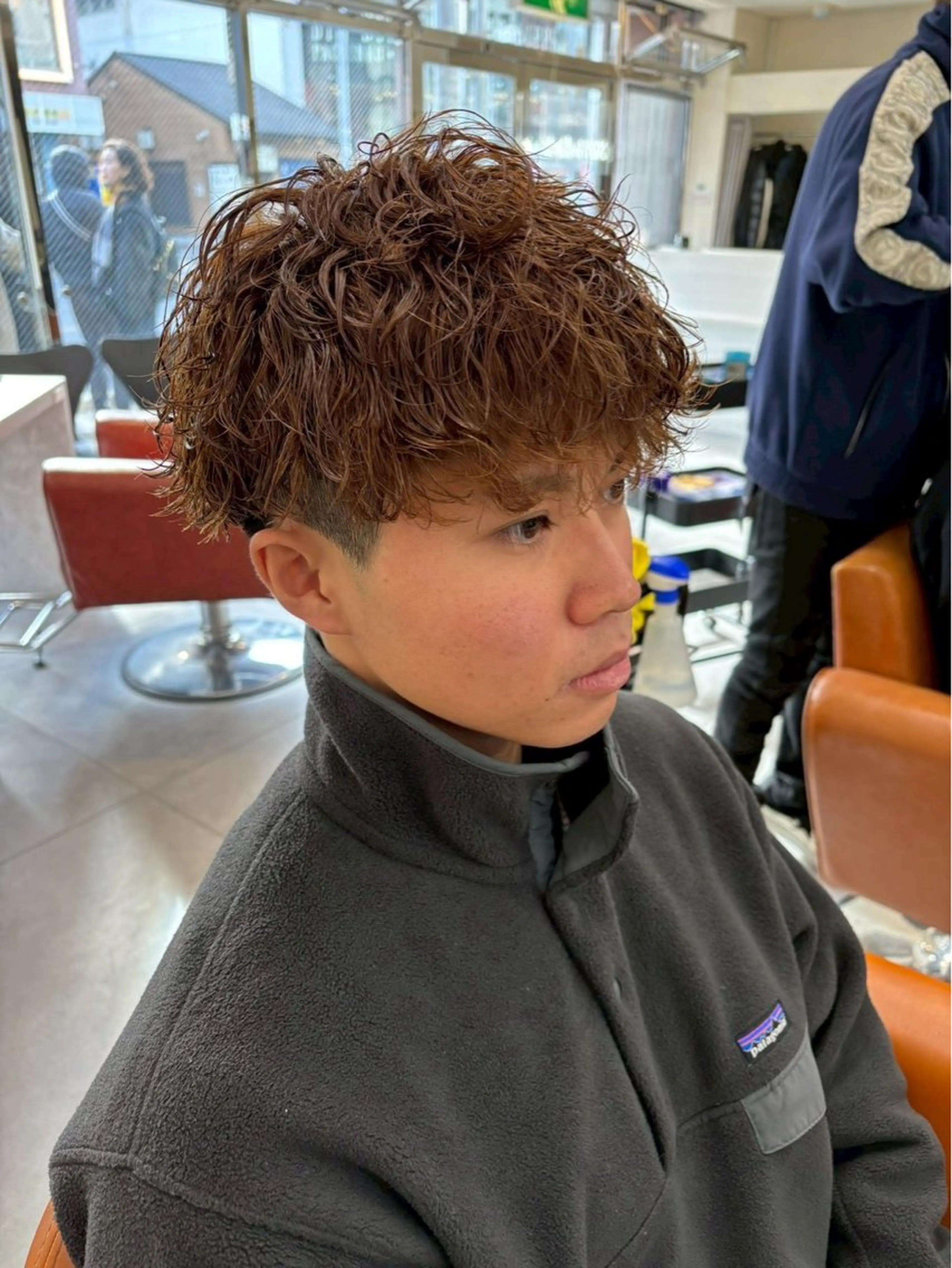 パーマ メンズ 京都駅メンズパーマ /ツイスパ/片山心音のヘアスタイル