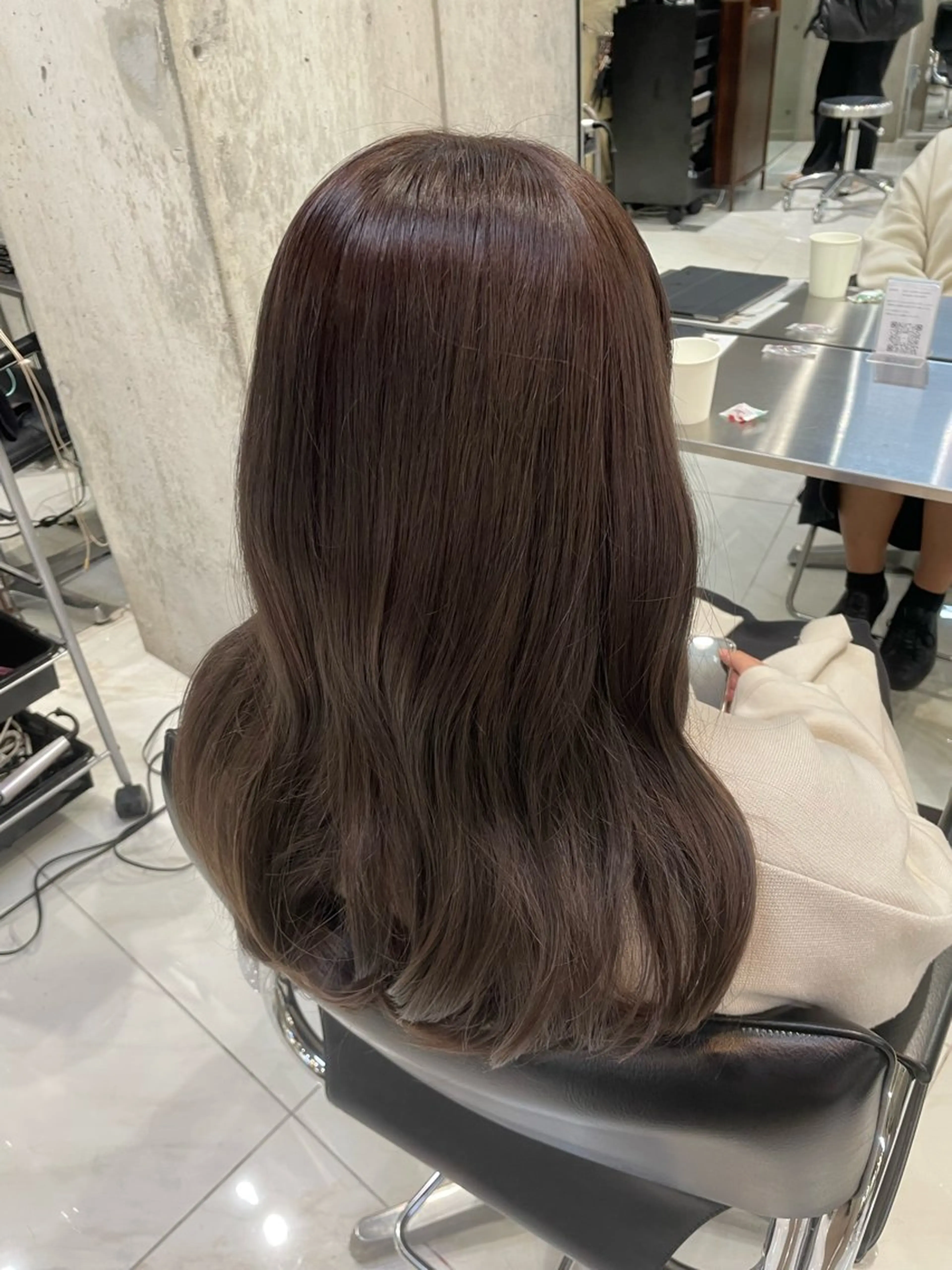 ロング カラー ベージュカラー ケアカラー 植村 海咲のヘアスタイル