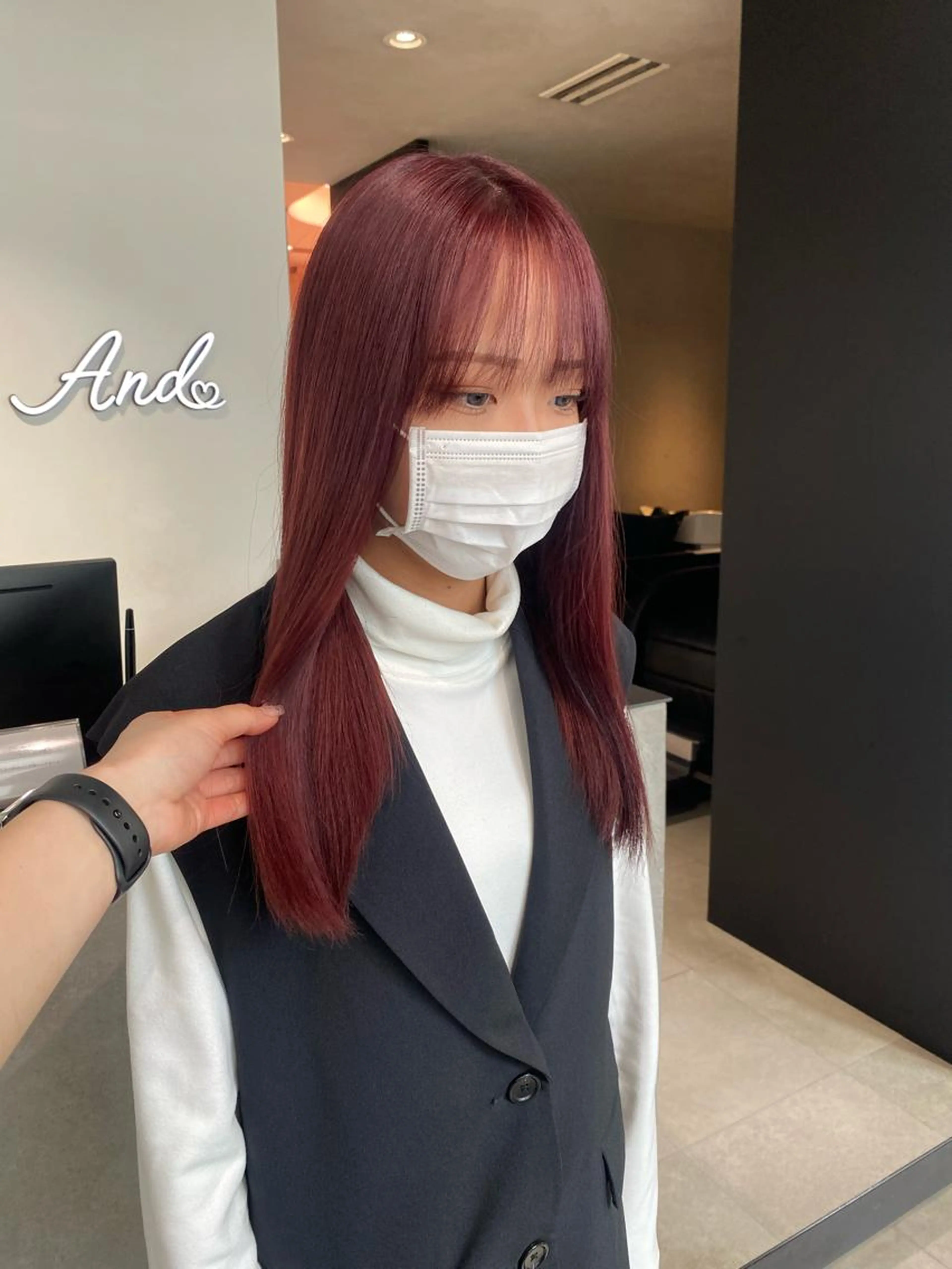 【人気メニュー🤎】ブリーチなしＷカラー（高発色カラー剤込み🎀）の写真