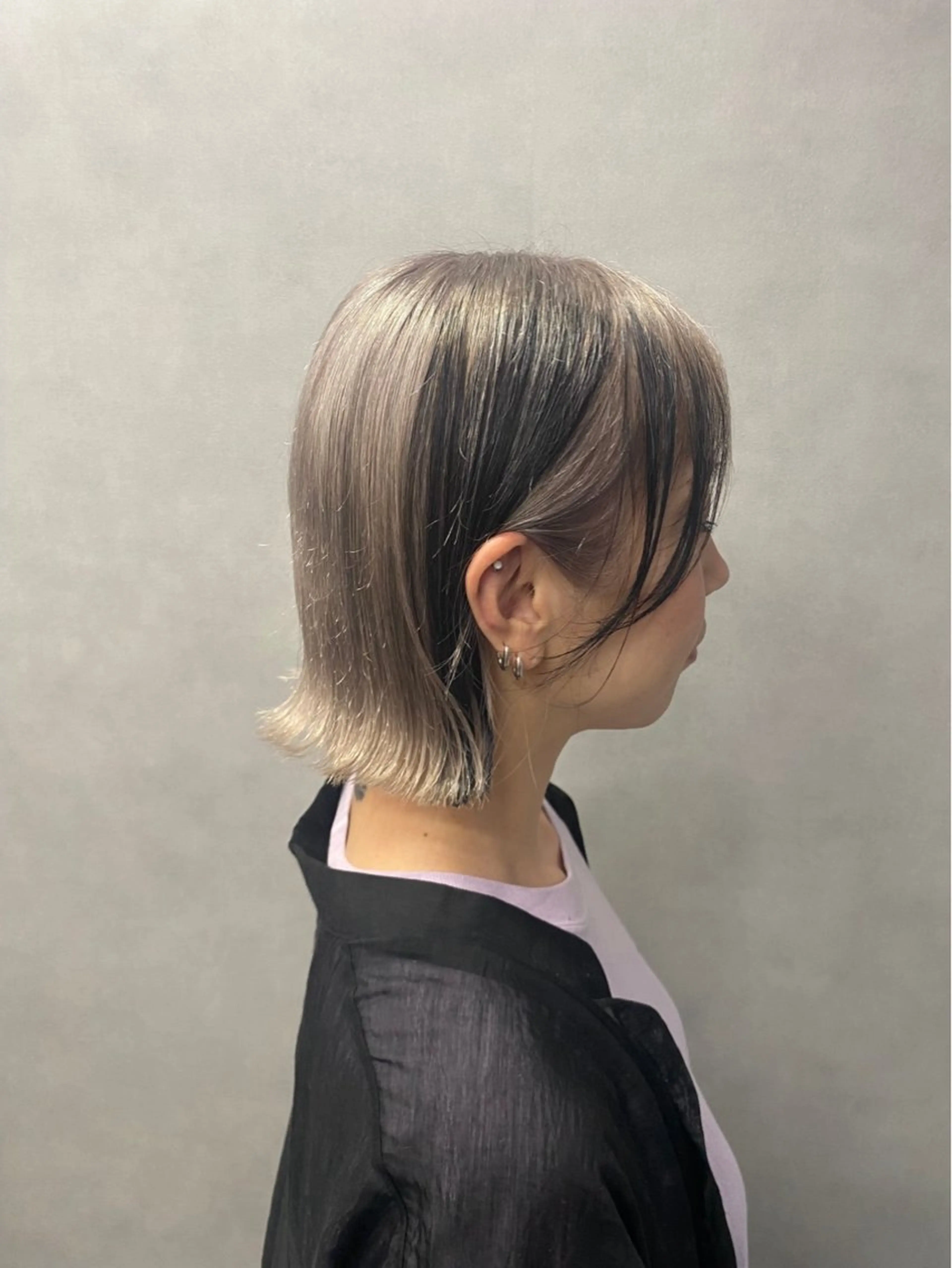 ショート かがみはやと 髪質改善/縮毛矯正のヘアスタイル