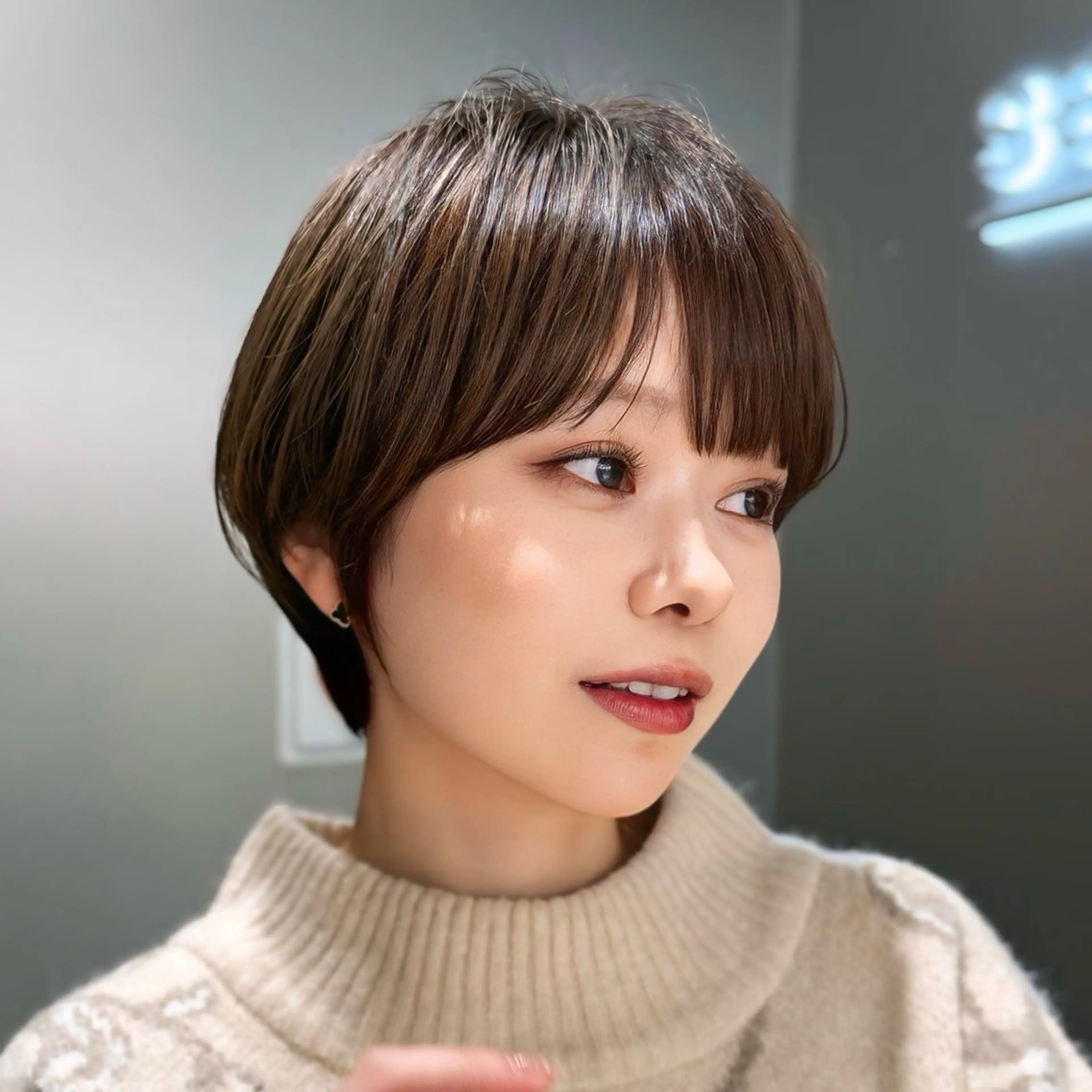 【12月限定⛄️ミニモ価格】似合わせカット+透明感カラー《ショート/ボブ/ミディアム/ロング/銀座》の写真