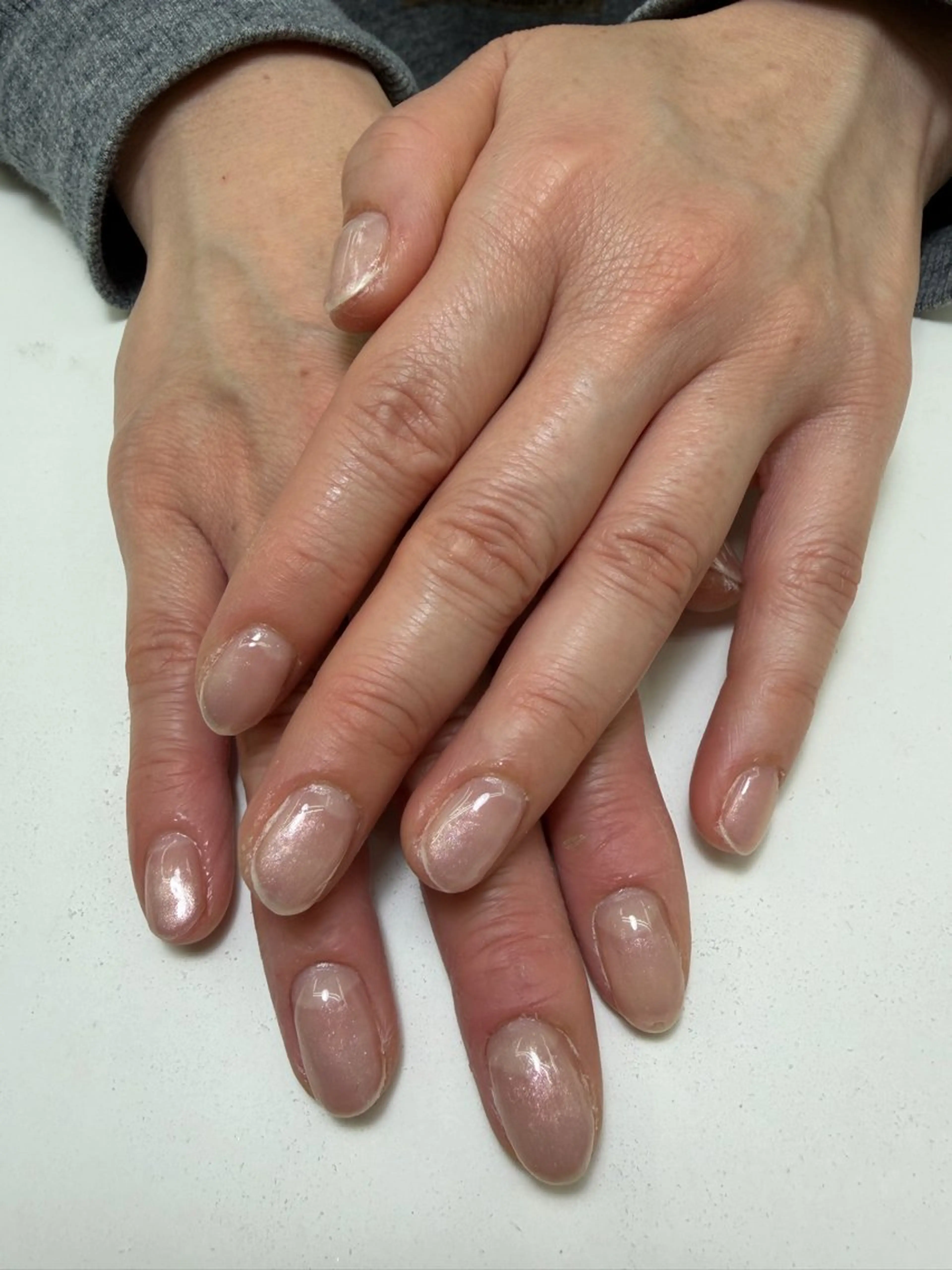 ネイル グラデーション ピンク 眞鍋 歩のネイルデザイン