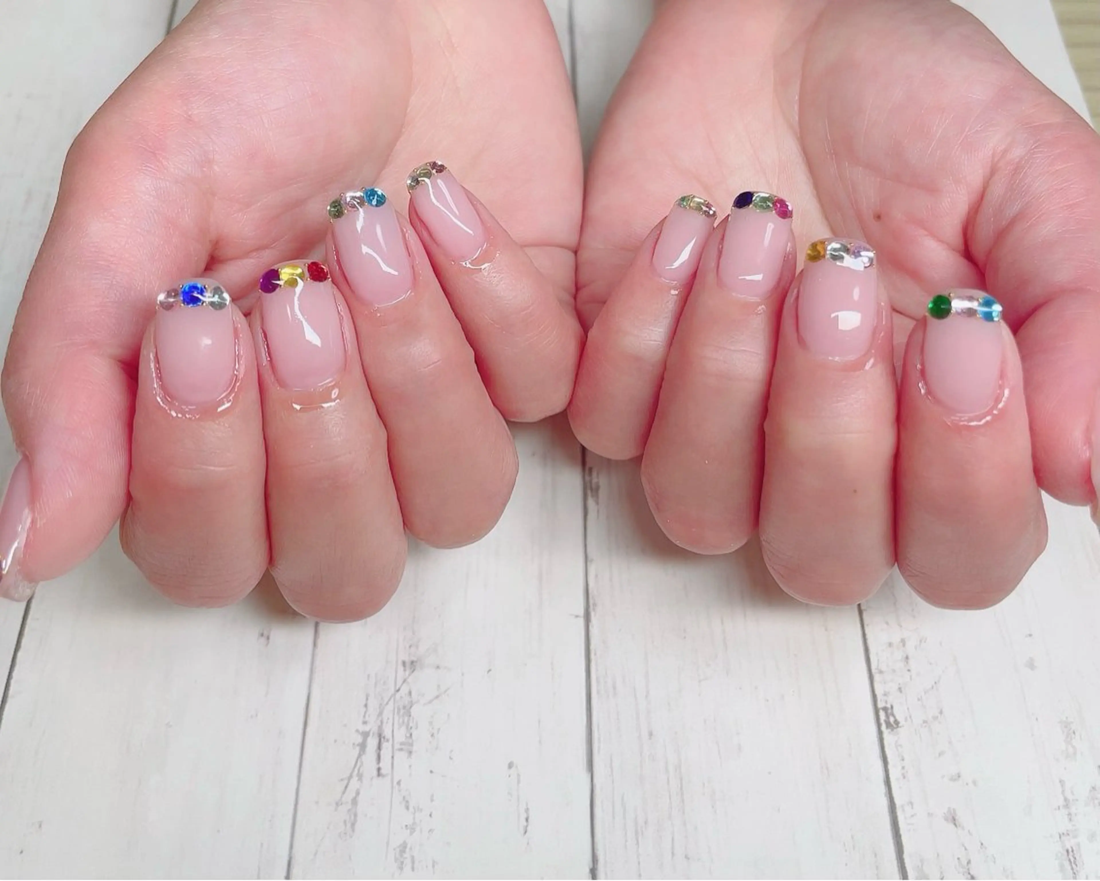 ネイル ストーンネイル ハンドネイル NailbyN所属・Nail_by N1のネイルデザイン
