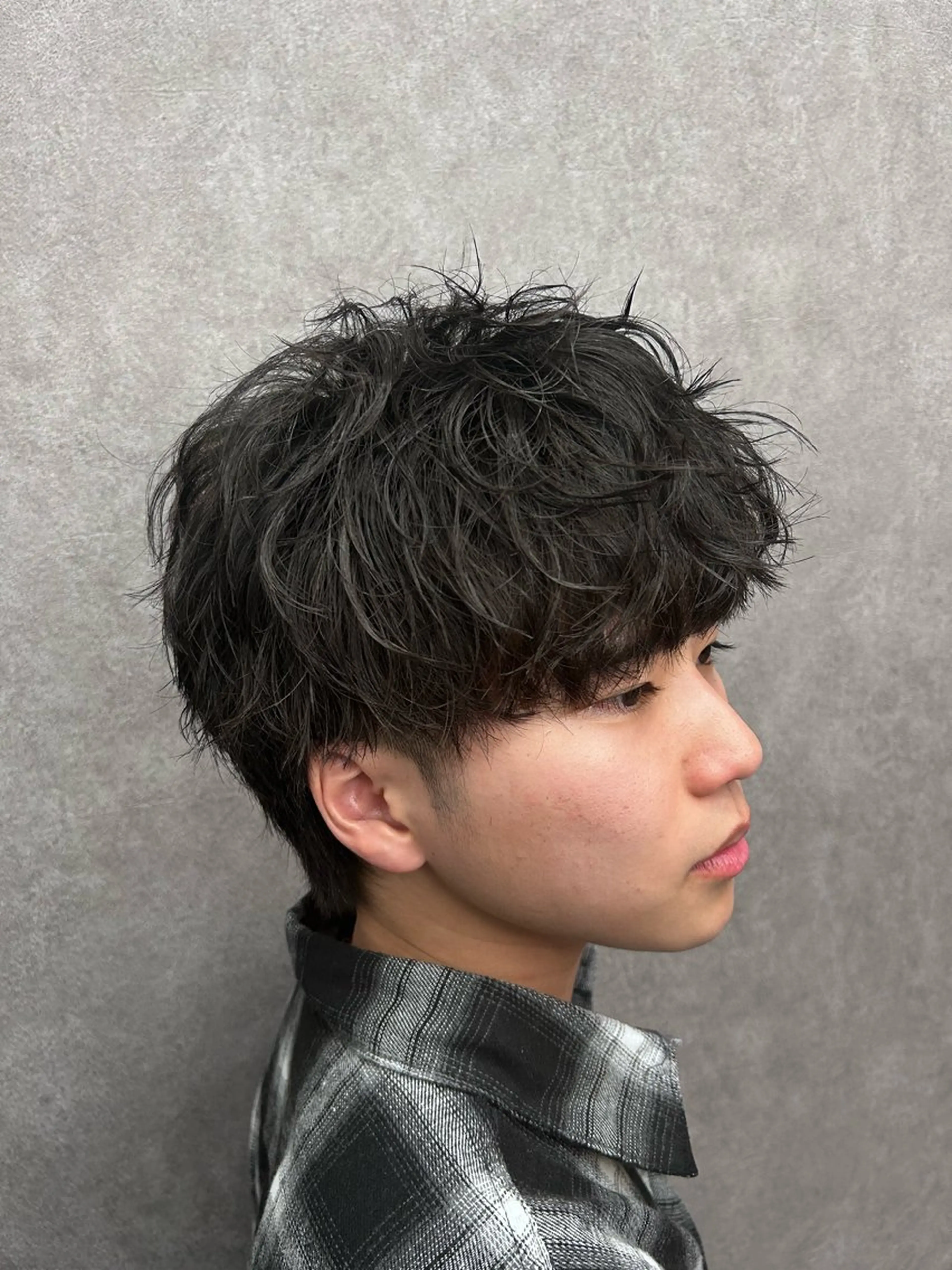 ショート カラー パーマ メンズ マッシュ カット メンズ特化 👑YUTAのヘアスタイル