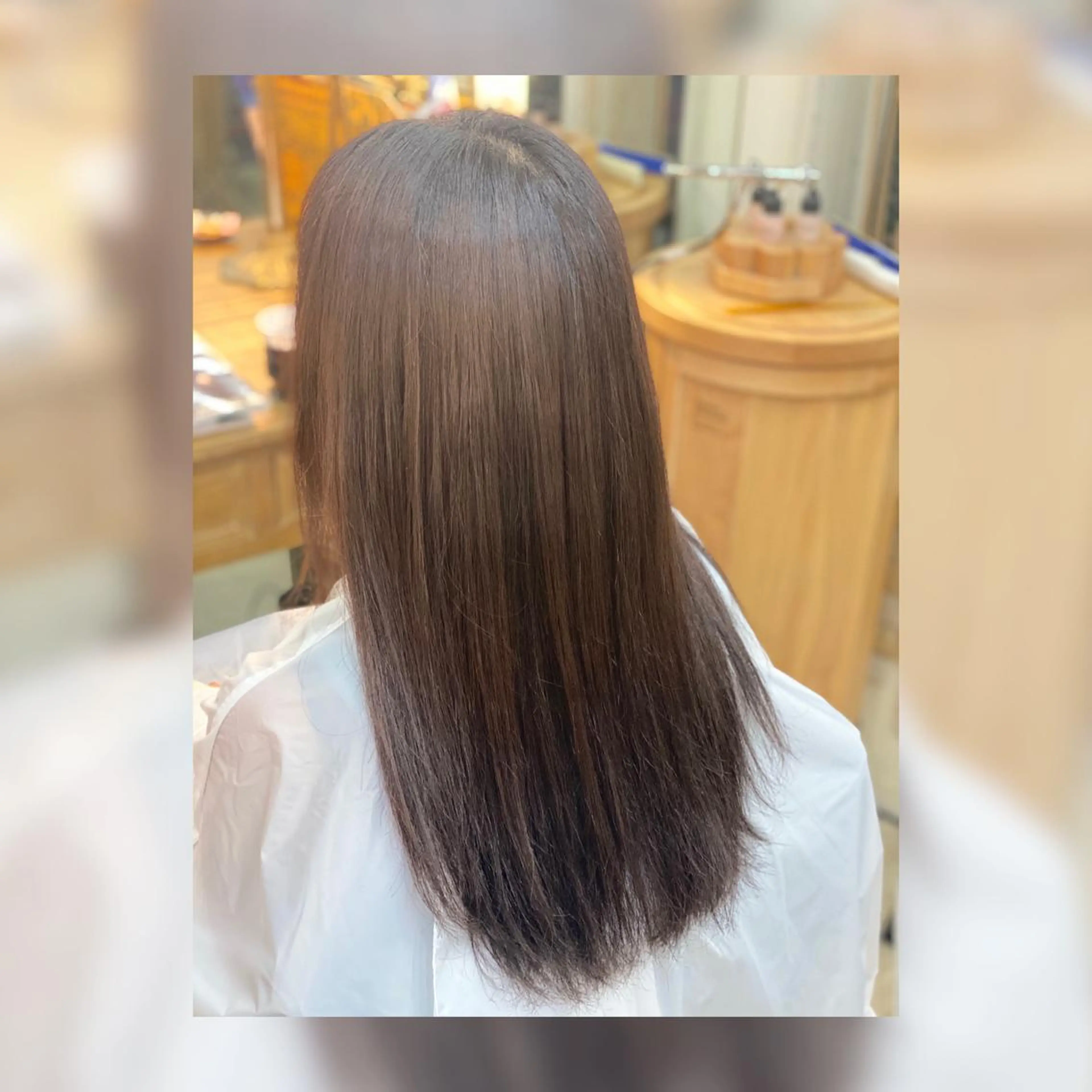 セミロング トリートメント 酸熱トリートメント 髪質改善/縮毛矯正 艶髪🔥高杉のヘアスタイル