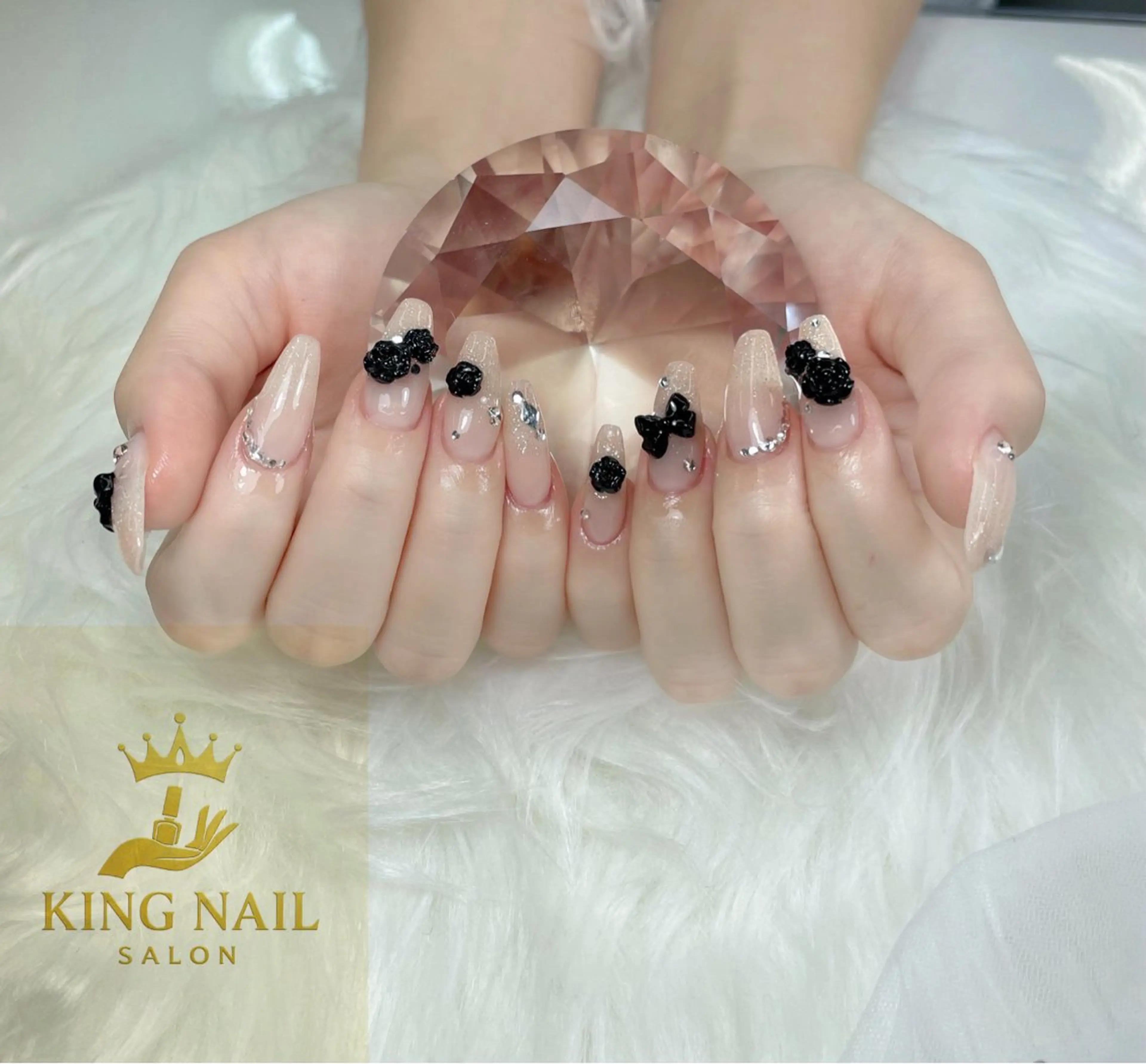 ネイル ジェルネイル ガーリー 韓国ネイル ニュアンスネイル シンプルネイル ハンドネイル King Nail_Salonのネイルデザイン
