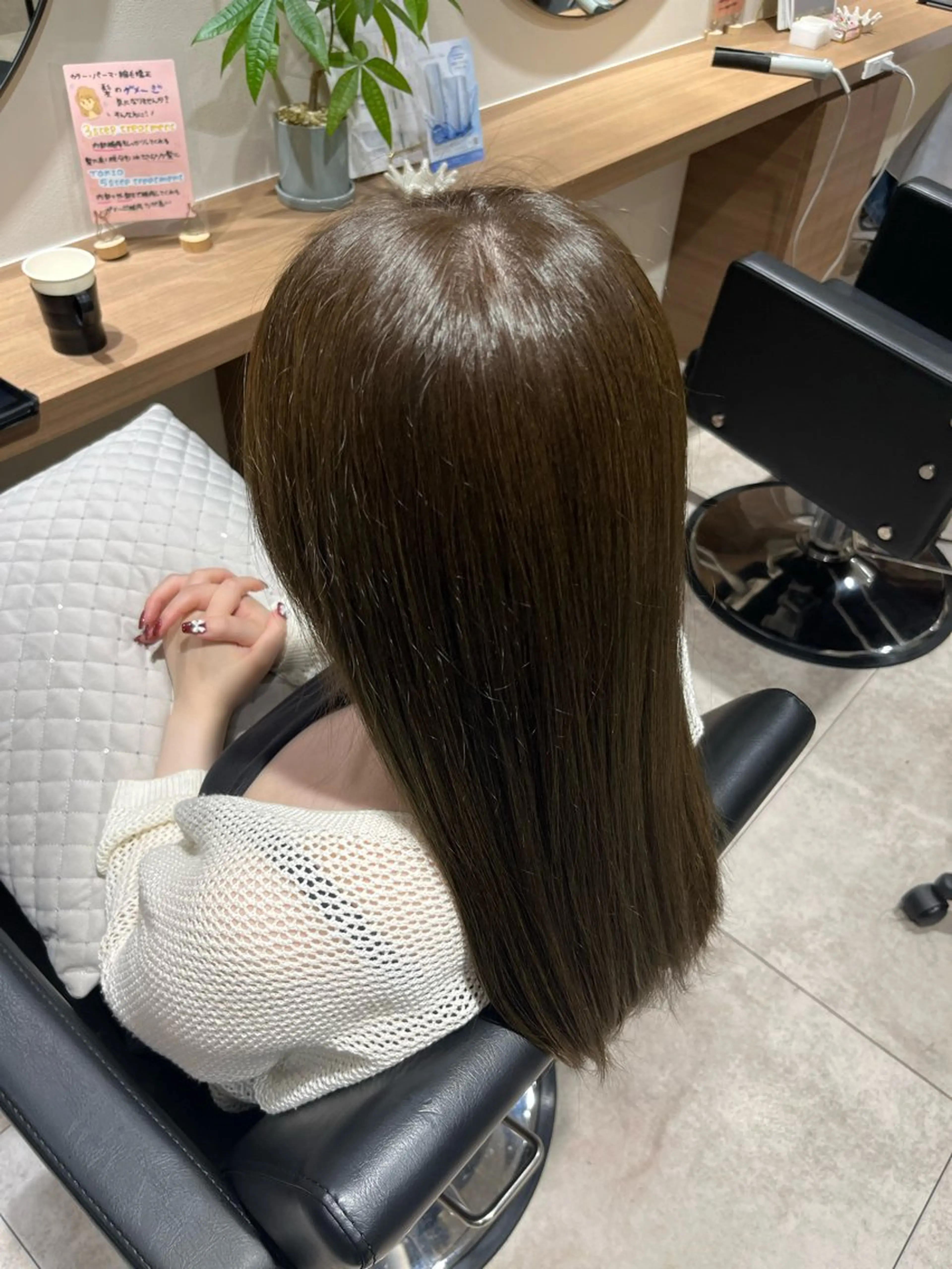 ロング カラー オリーブカラー 🎀monaco/ ria🎀のヘアスタイル