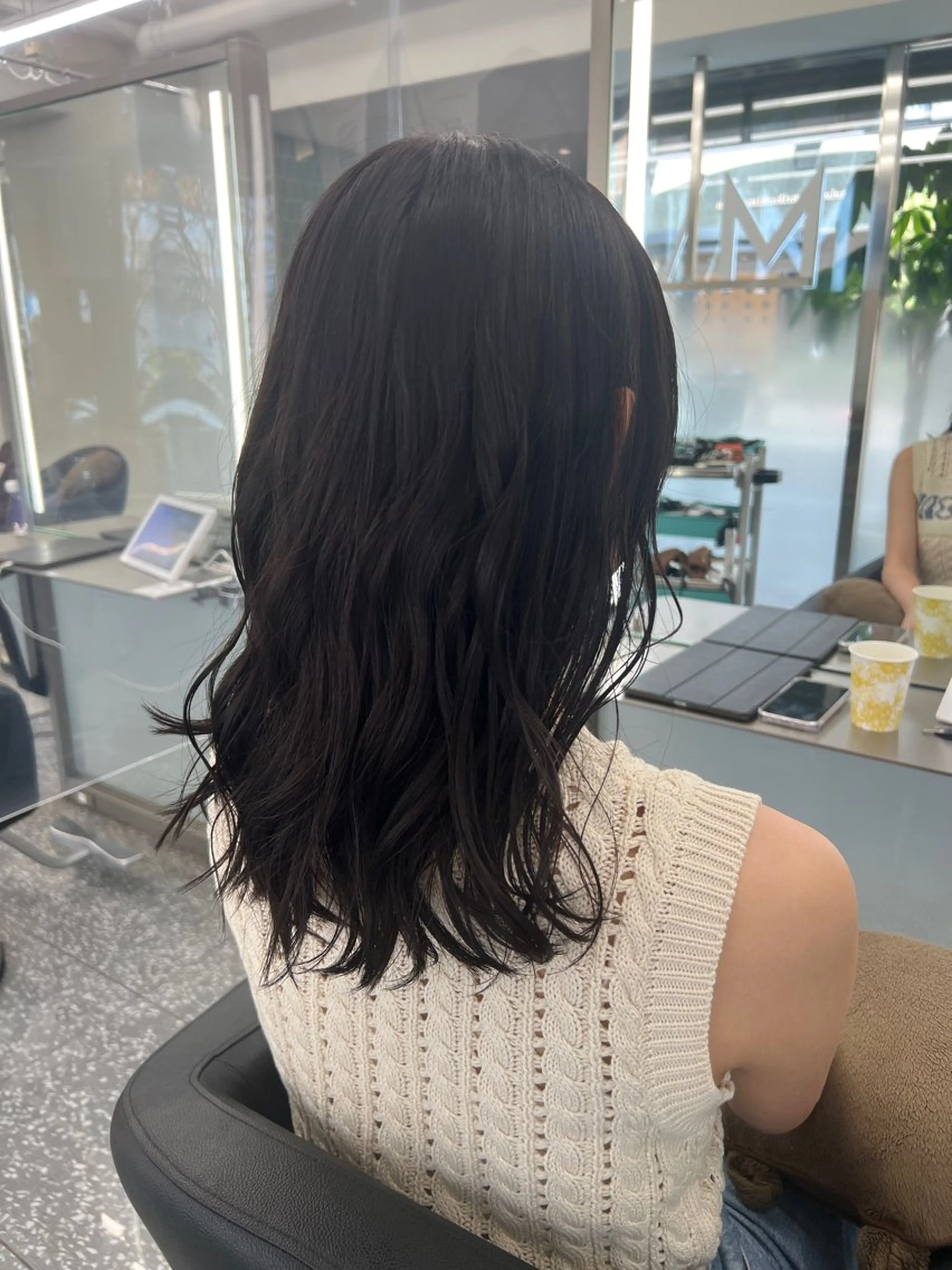 セミロング カット ヘアカラー トリートメント 艶髪カラー/髪質改善 🏖 亀戸/もぎのヘアスタイル