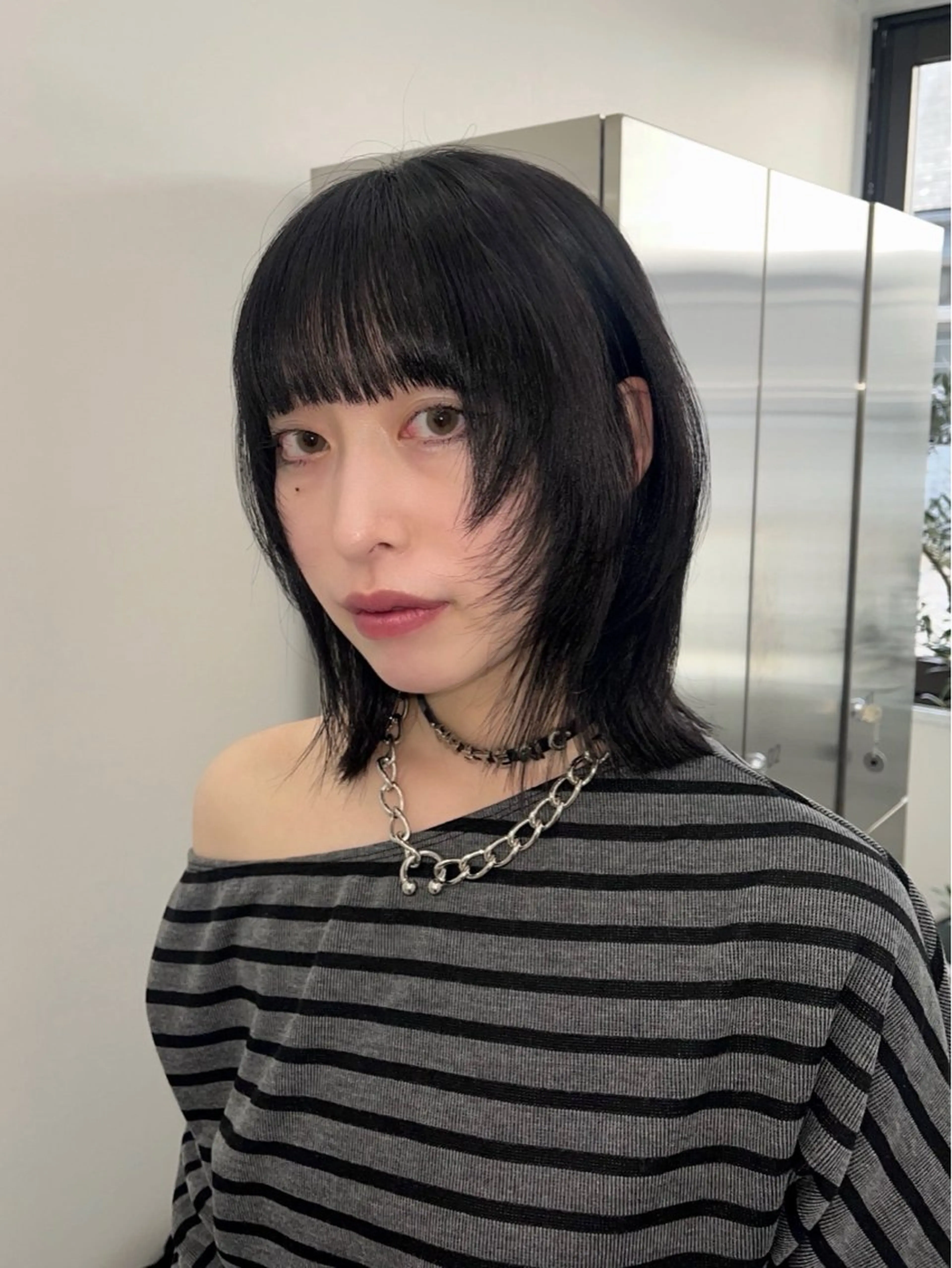 ミディアム カット トリートメント kosoraレイヤー ハイトーン/デザインのヘアスタイル