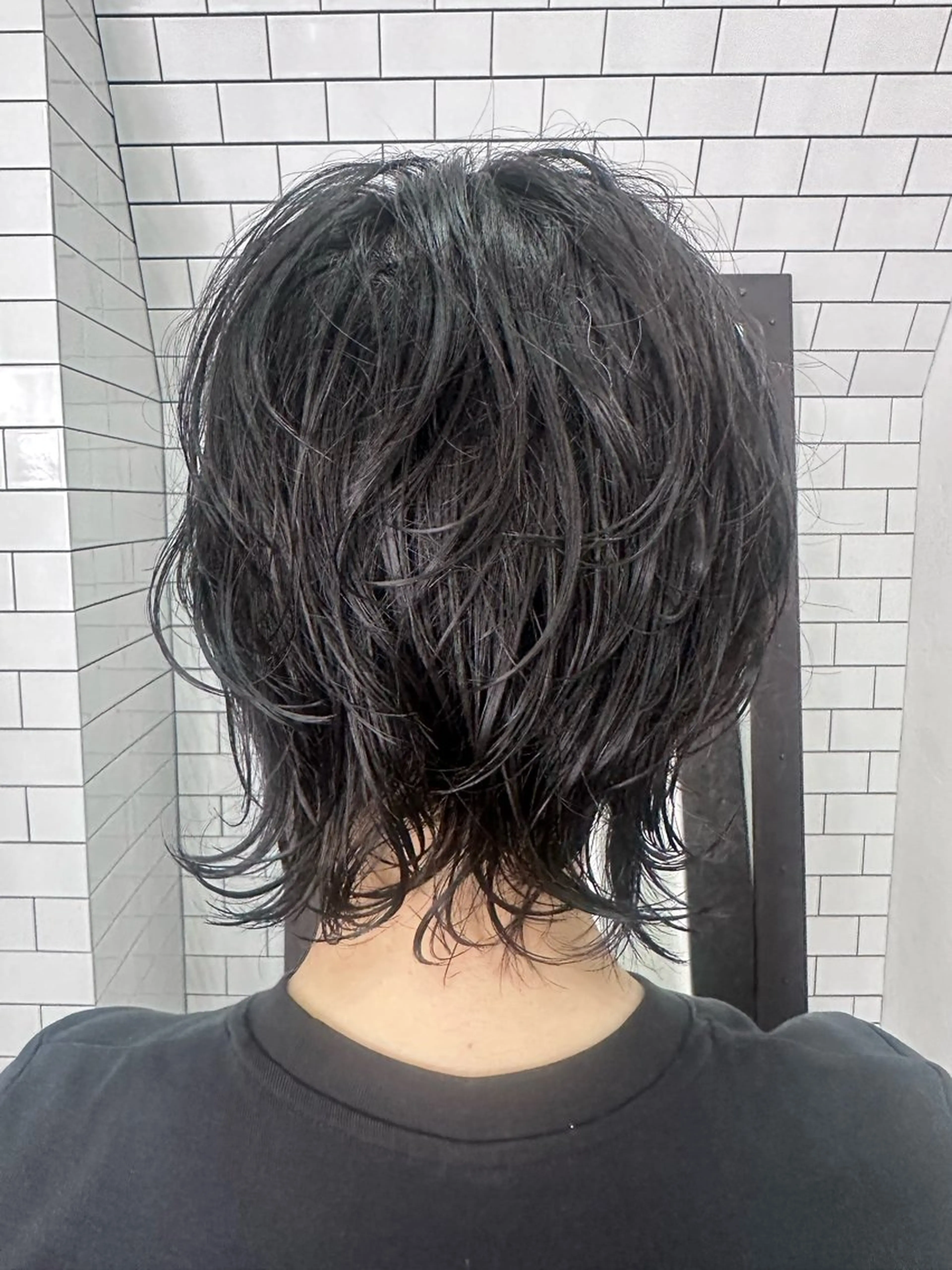 ミディアム カット パーマ トリートメント 妙見 知洋のヘアスタイル