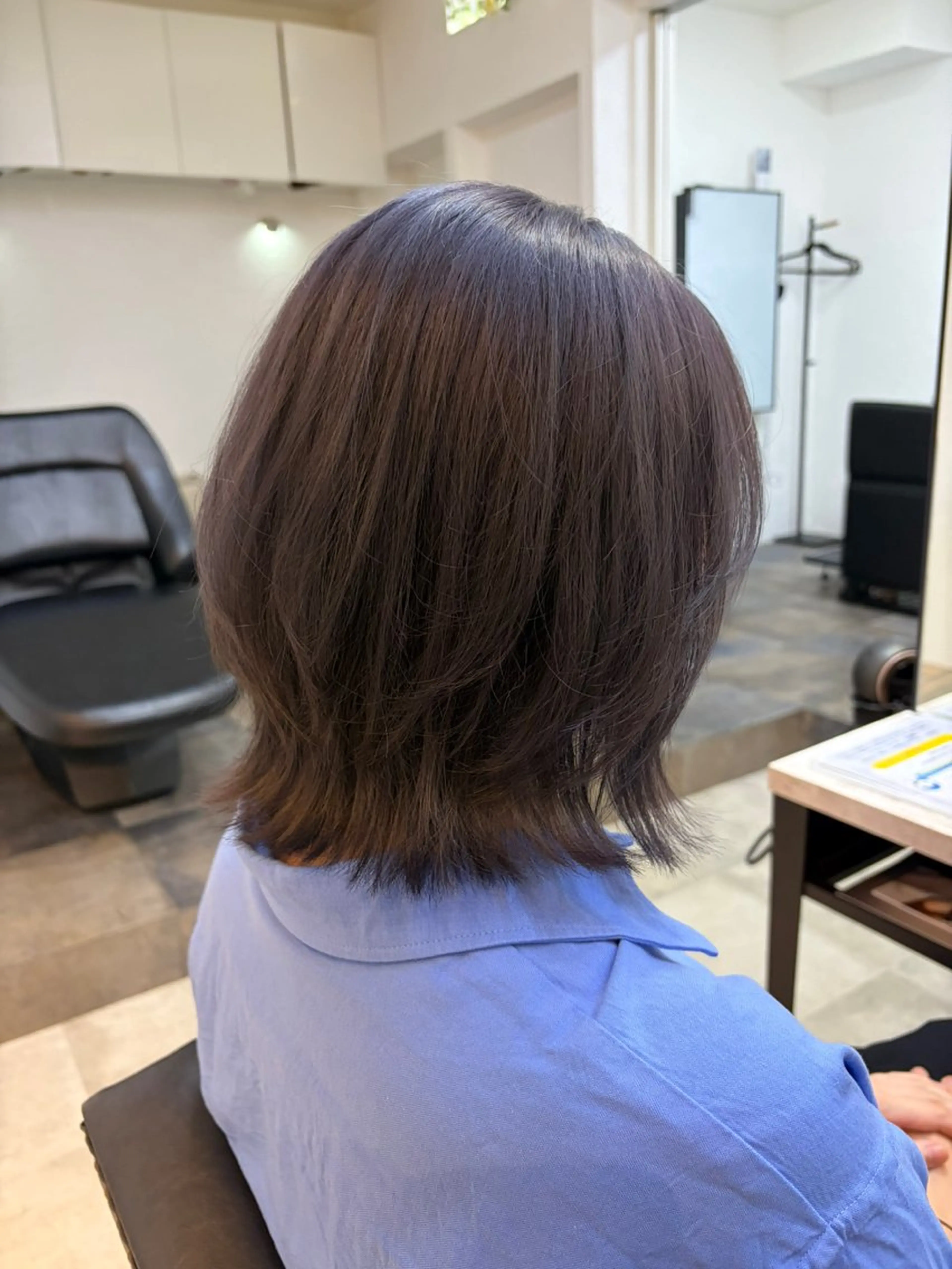 ミディアム カラー 🥀韓国ヘア🥀 宮津真菜のヘアスタイル