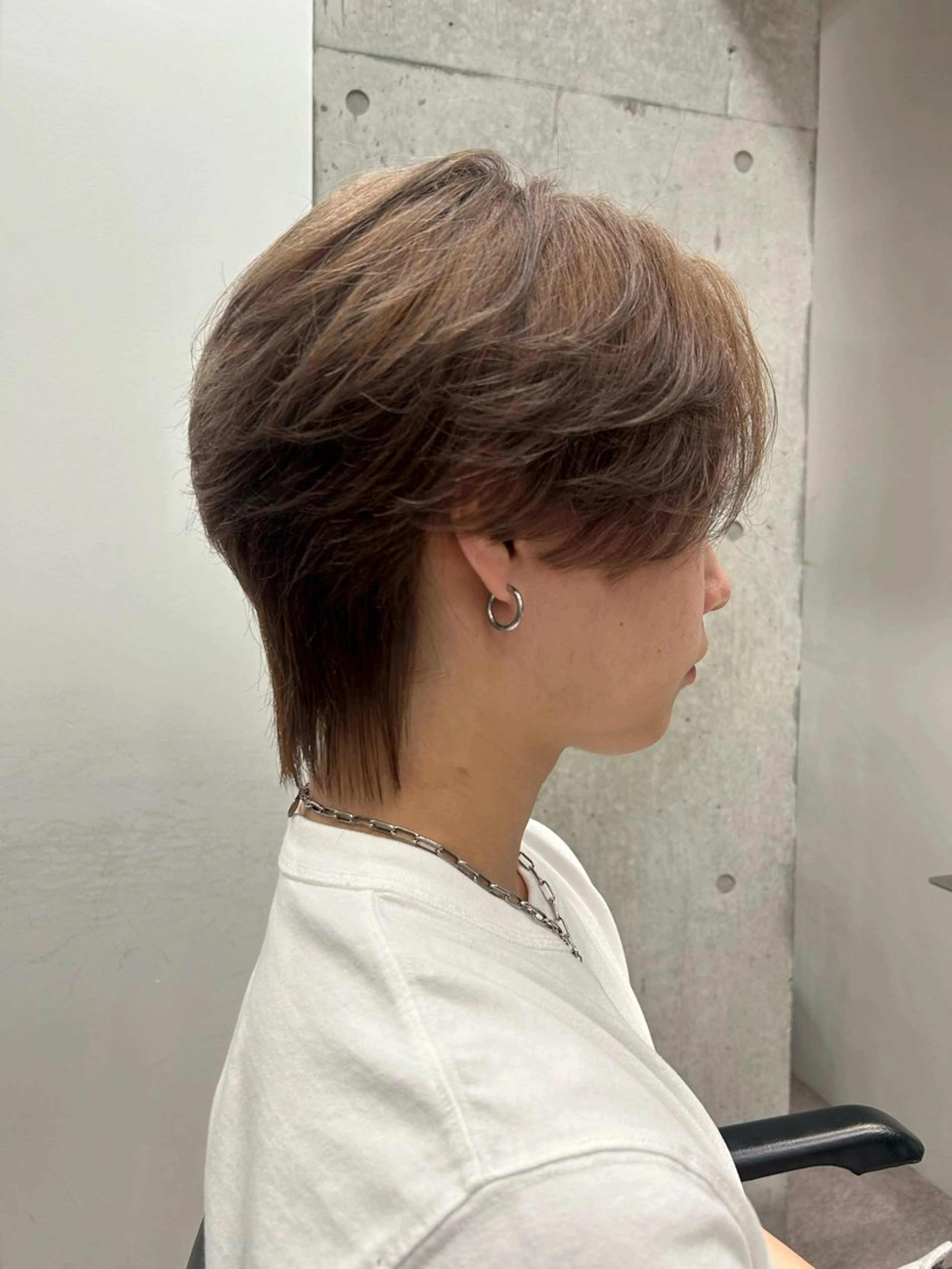 カラー メンズ ヘアカラー ミルクティーベージュ /sara💛のヘアスタイル