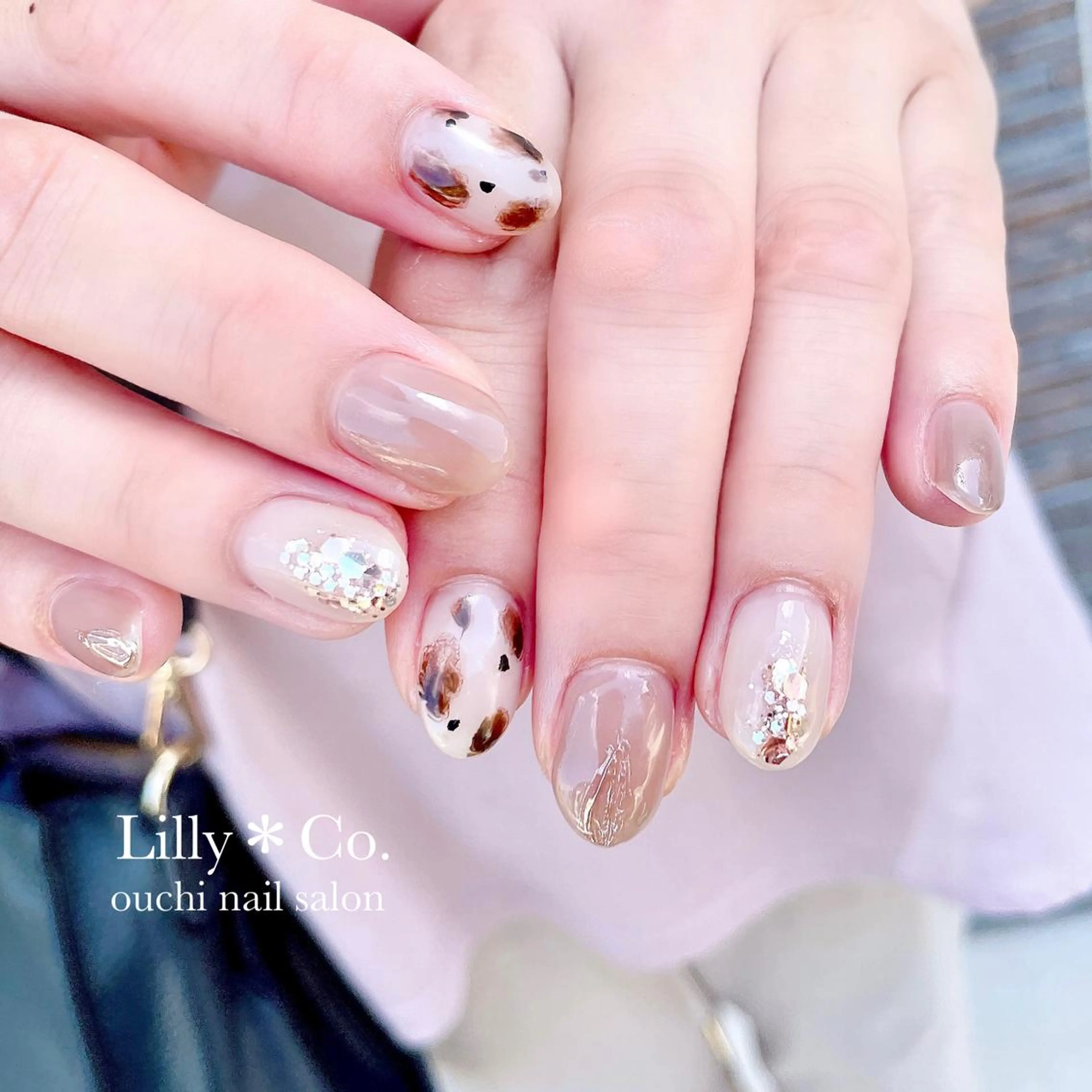 ネイル アニマル柄 ハンドネイル ハンドケア Lilly Co.のネイルデザイン