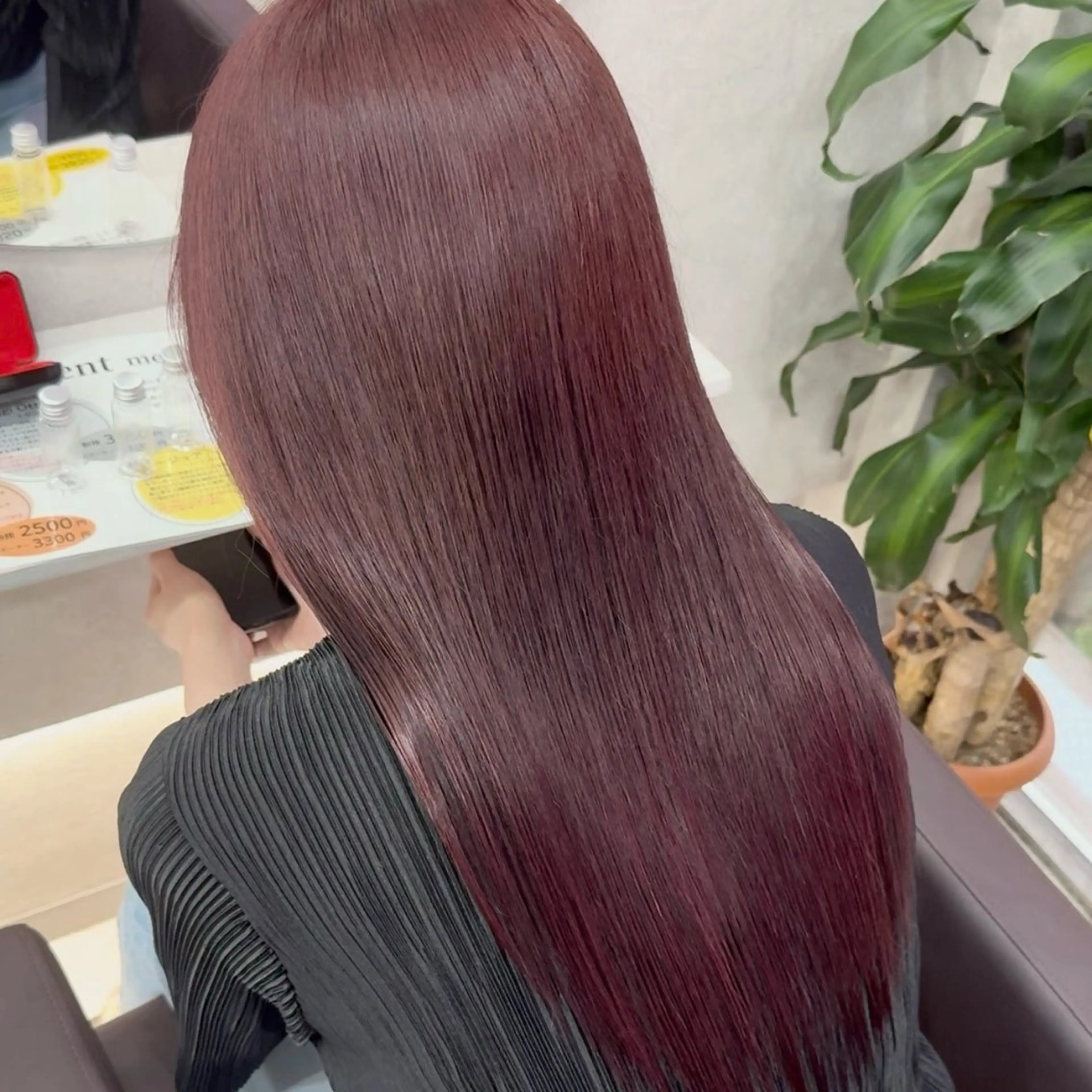 パーマ カット 縮毛矯正 トリートメント ピンク率90%🎀× 肌映えカラー小川新大のヘアスタイル