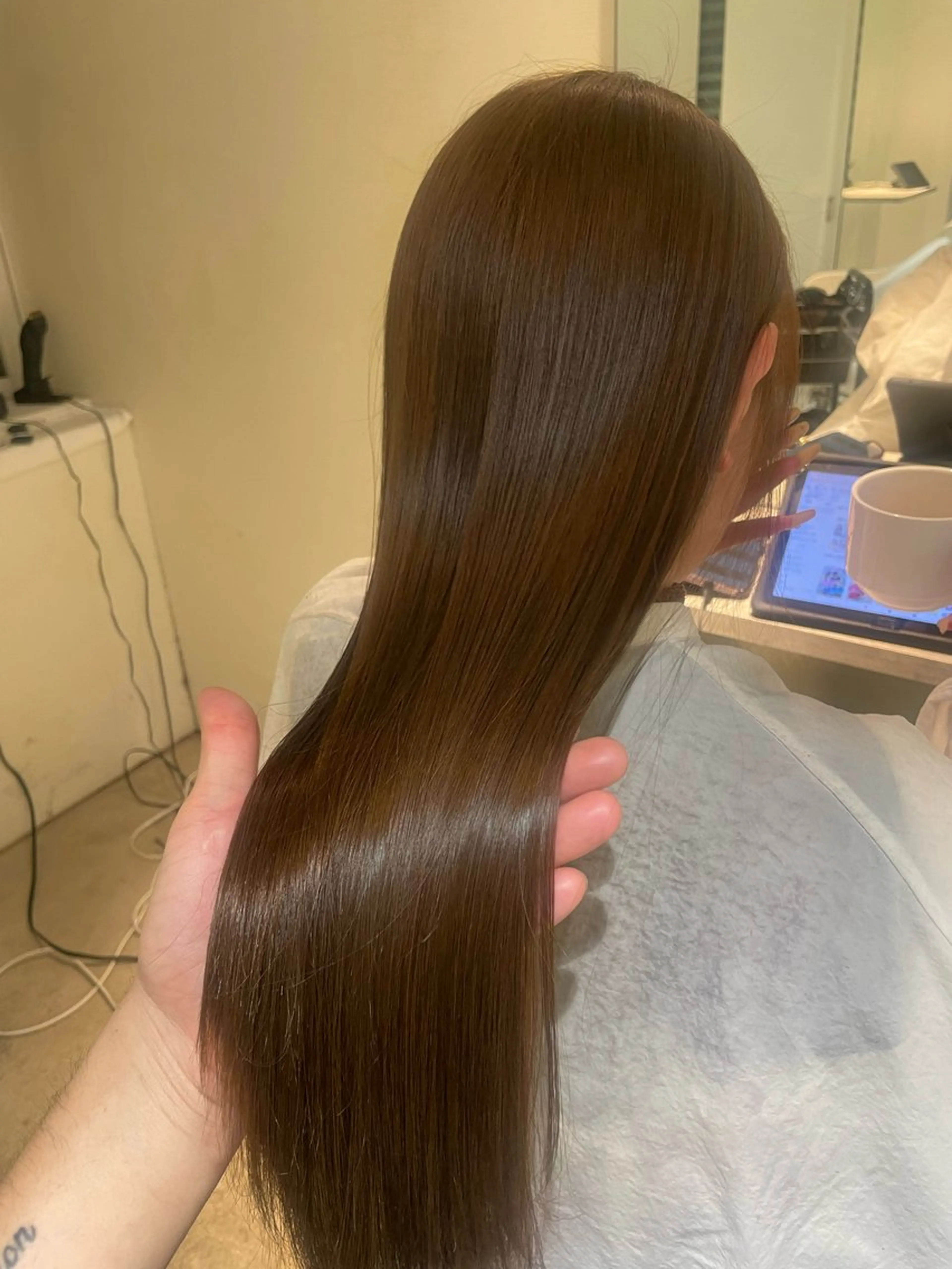 ロング 髪質改善 縮毛矯正 トリートメント ヘアカラー トリートメント ✨髪のソムリエ✨ 岩川和生のヘアスタイル