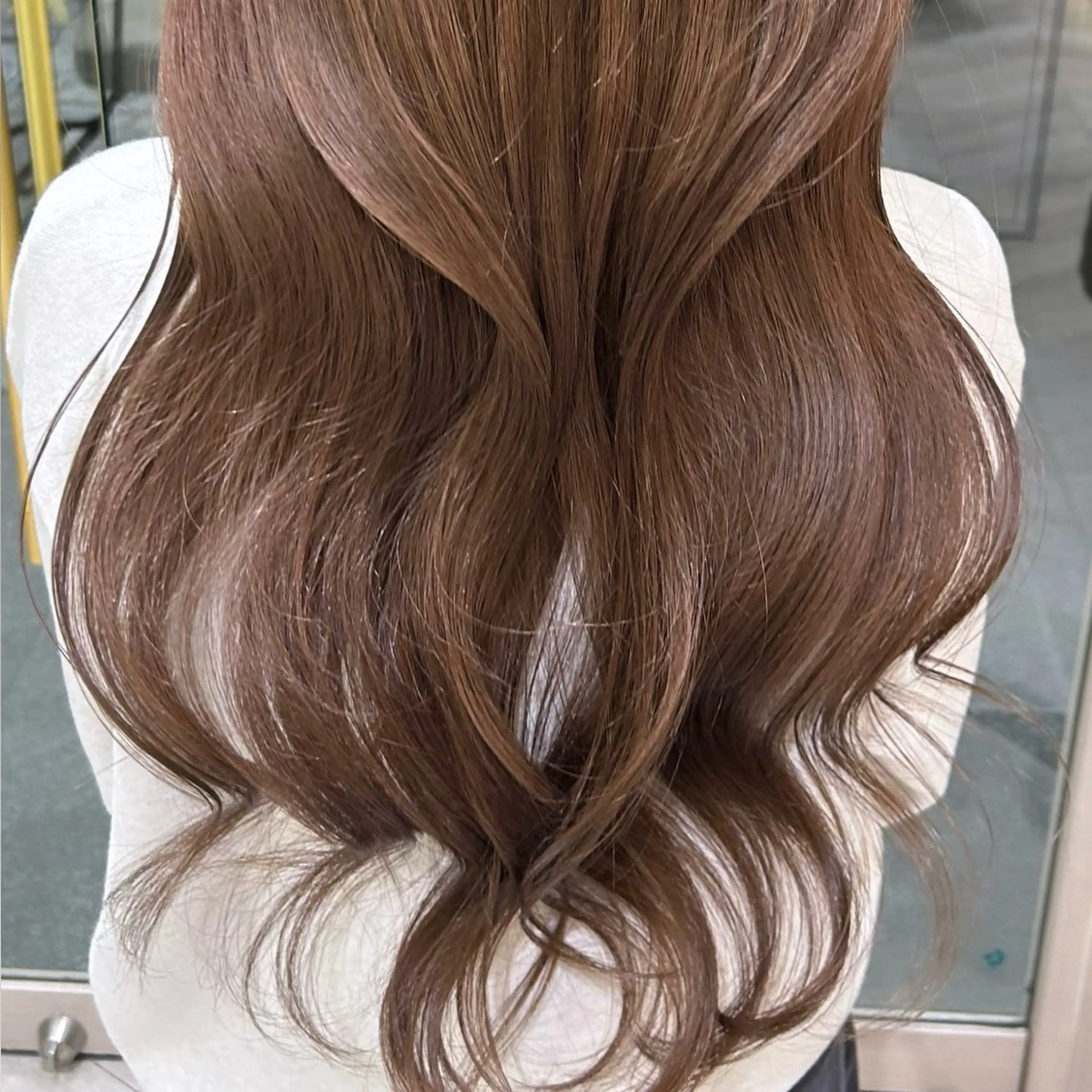 ロング カラー ヘアカラー トリートメント 🇰🇷韓国スタイル /束間まつげ🎀ミキのヘアスタイル