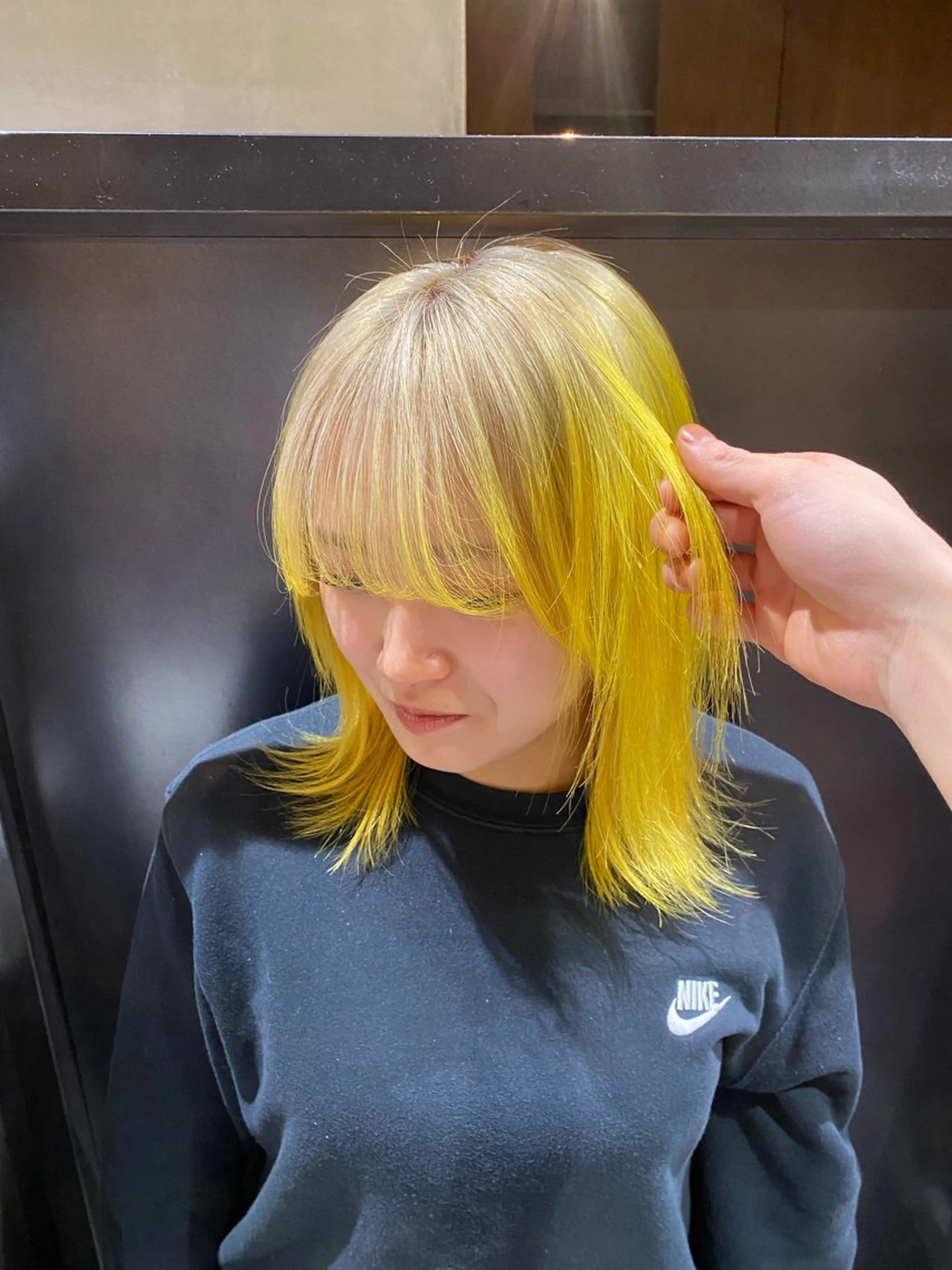 ミディアム カラー ヘアアレンジ 🎀韓国ボブ/ハイト ーン/まりん🎀のヘアスタイル