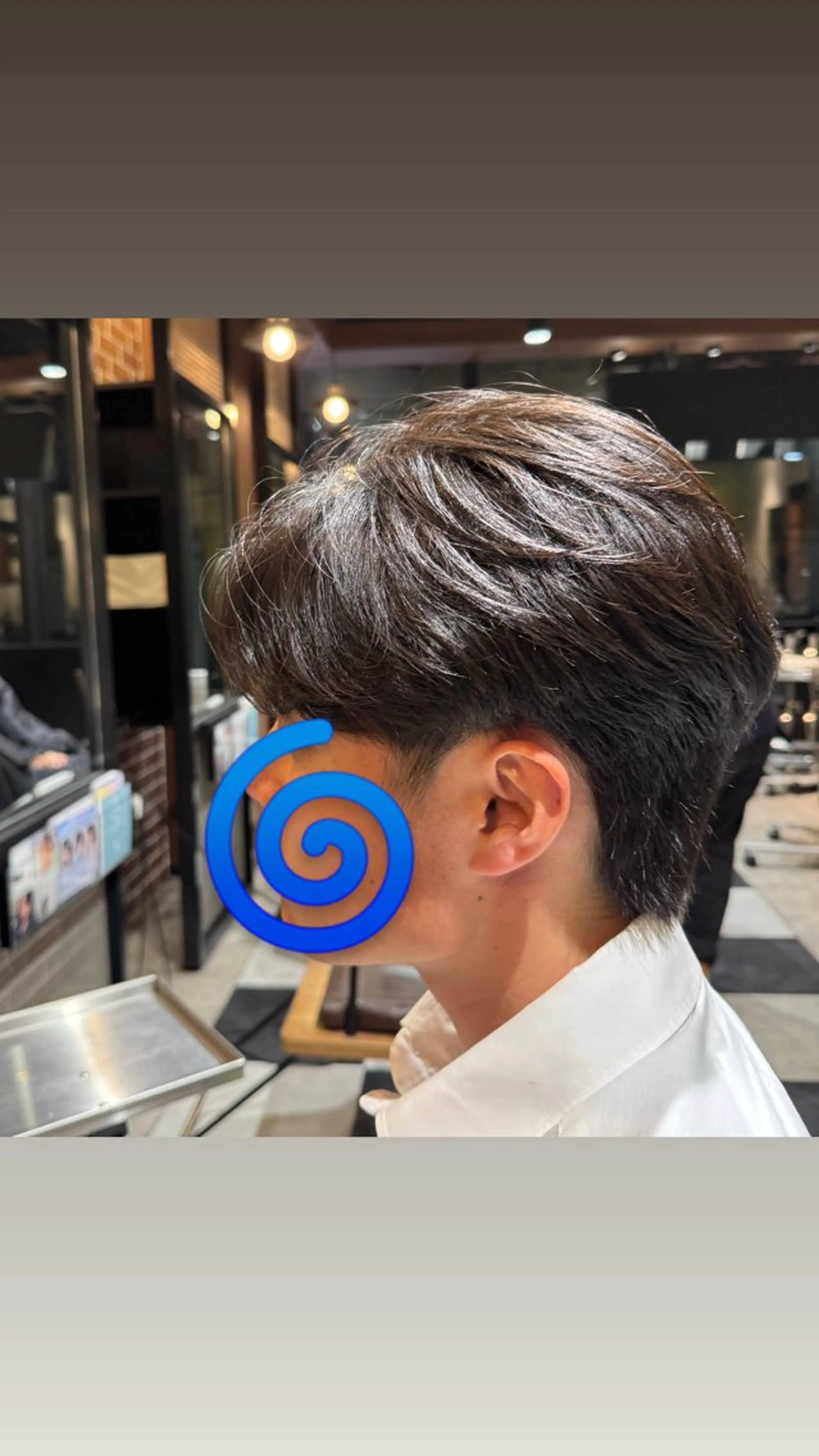 ミディアム パーマ メンズ ミディアムパーマ フェザーパーマ メンズパーマ ニュアンスパーマ カット パーマ メンズミディアム☁️ ✨ナチュラル/下村迅のヘアスタイル