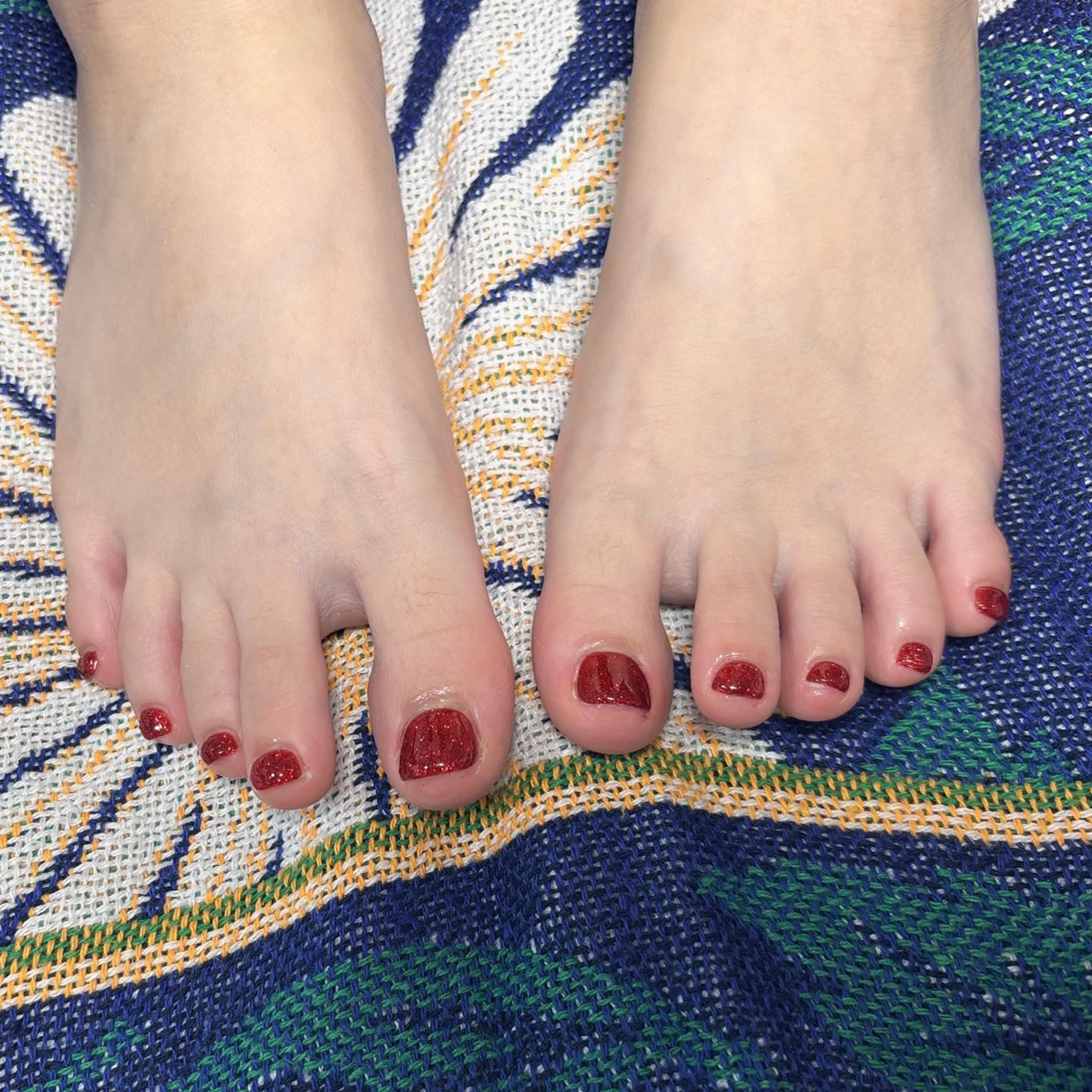 オフ無し◆フット　ワンカラーorラメグラ　（2色可）の写真