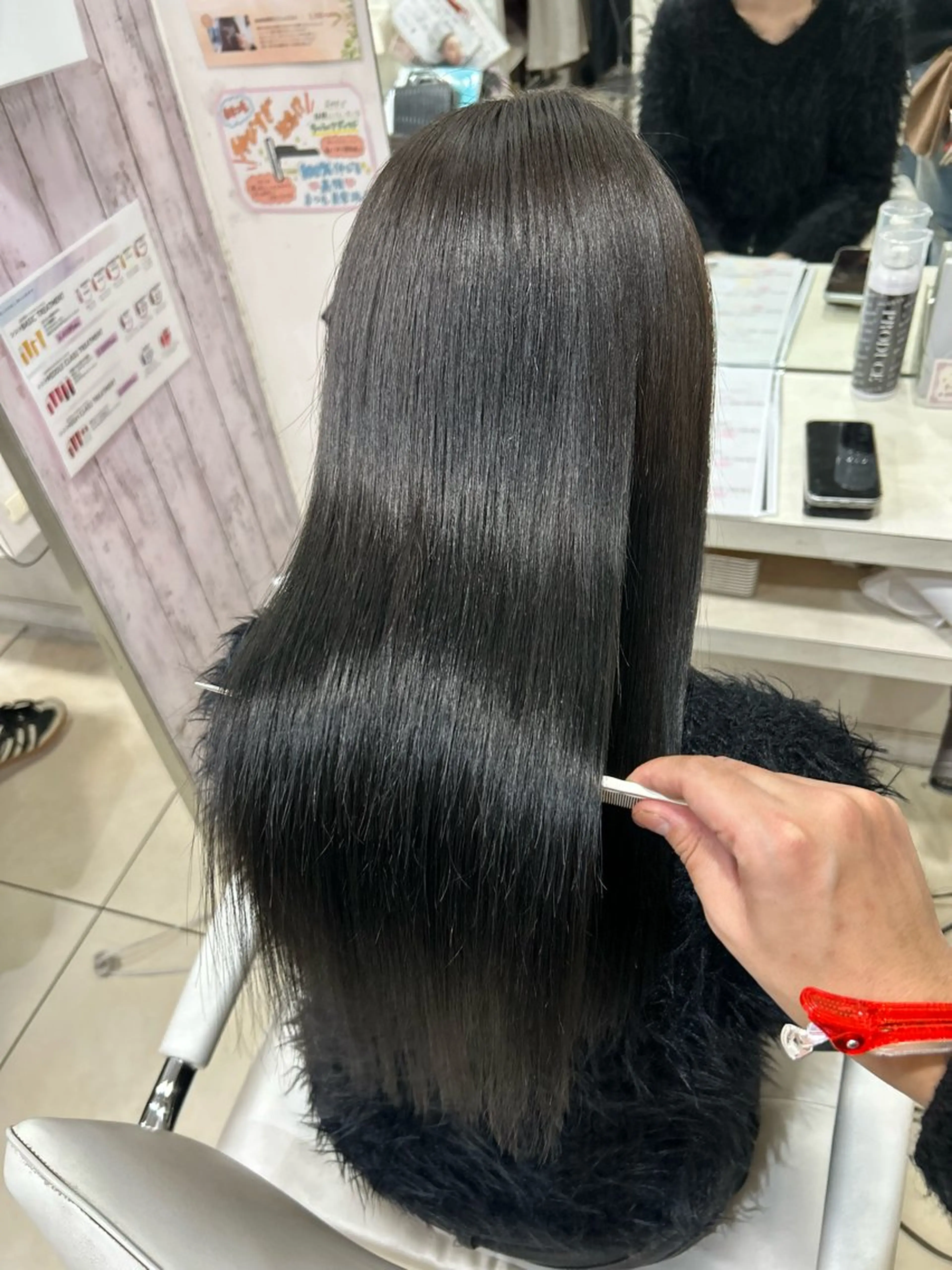 ロング カット ヘアカラー トリートメント 【髪質改善カラー】 瀧田嵐士🇰🇷のヘアスタイル