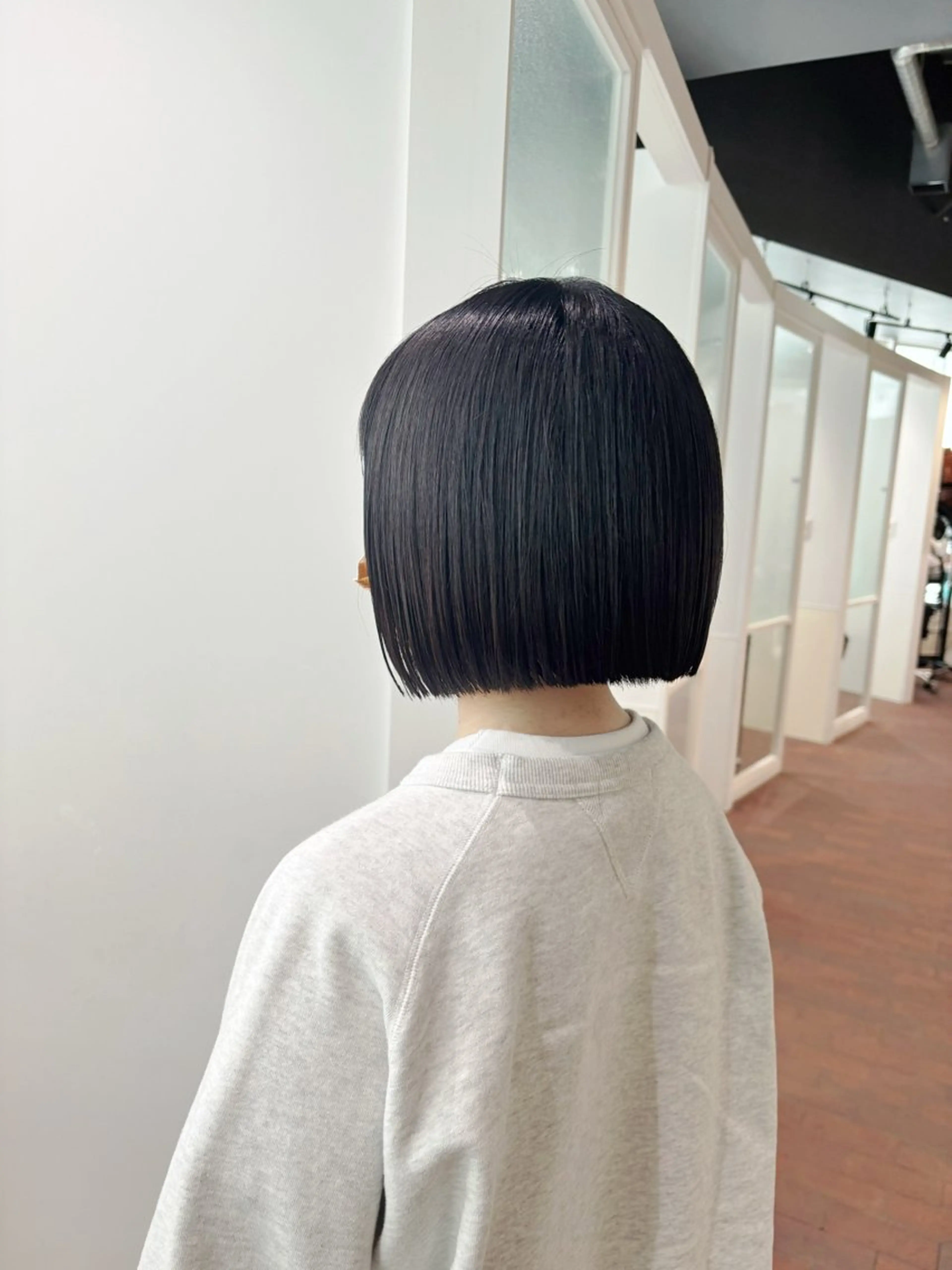 ショート ボブ カット マンツーマン 縮毛矯正/マユコのヘアスタイル