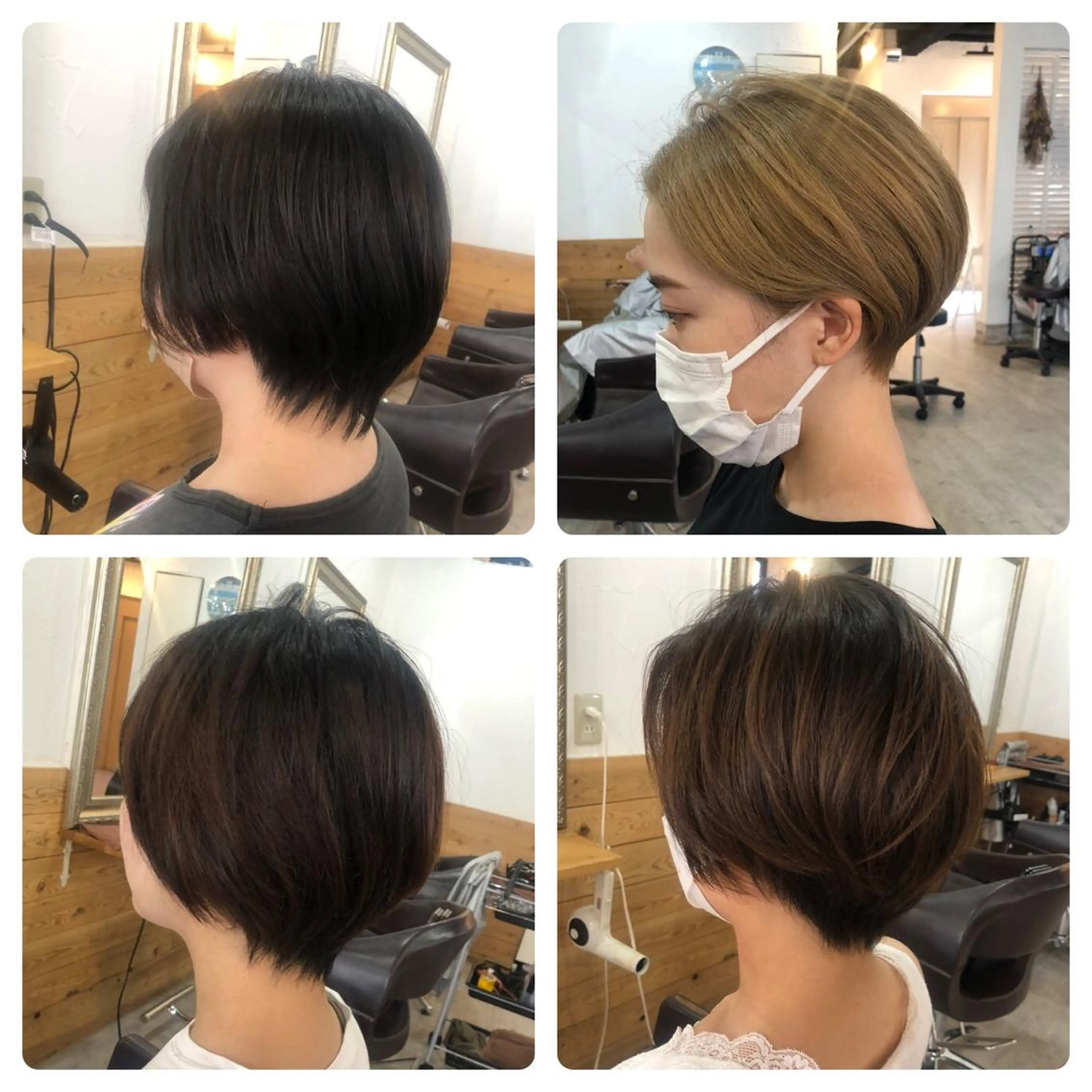 ショート カット パーマ 縮毛矯正 トリートメント 髪質改善＆ブリーチ 伊勢　祐一郎のヘアスタイル