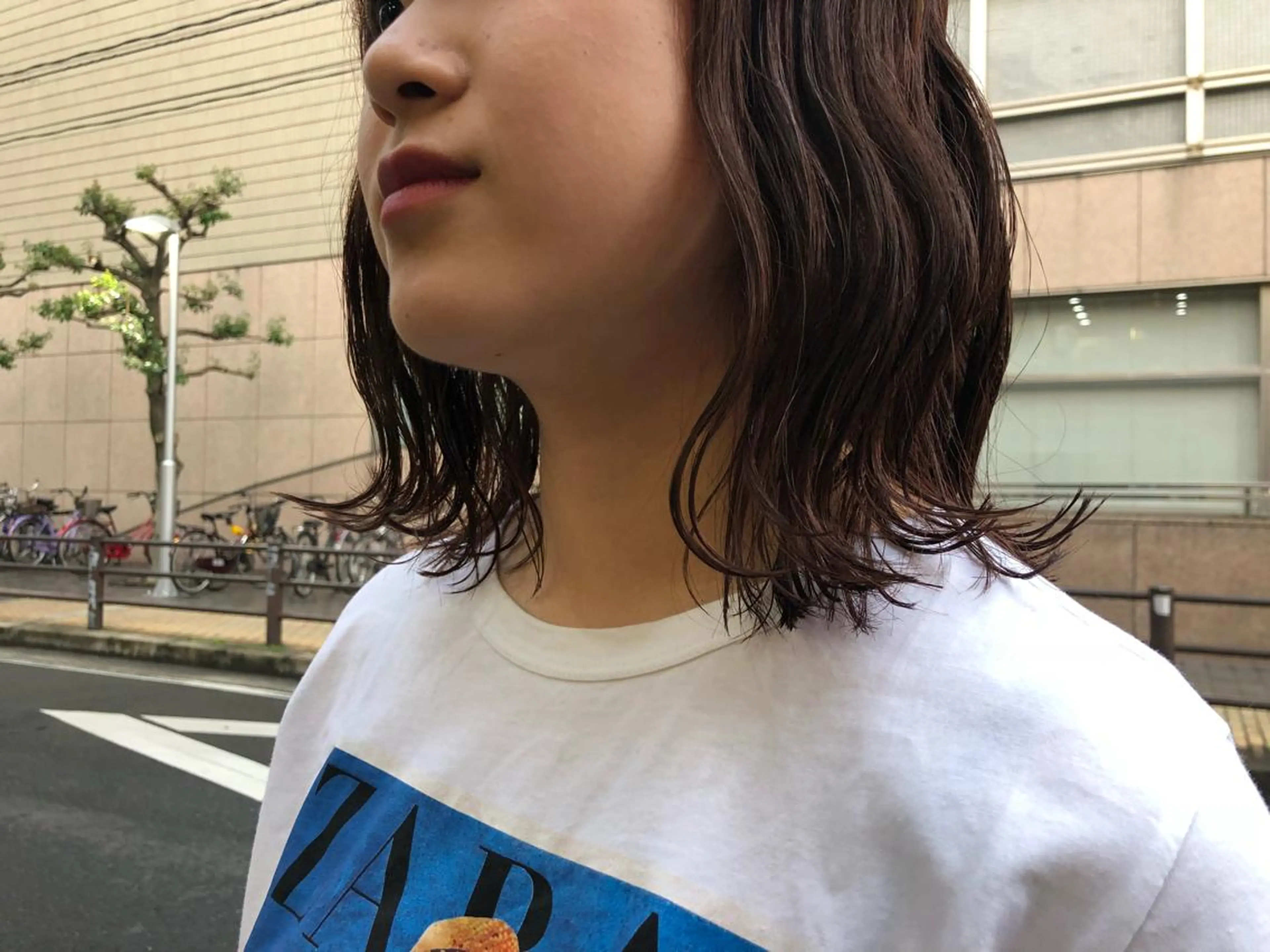 ミディアム カラー 國次 夕貴のヘアスタイル