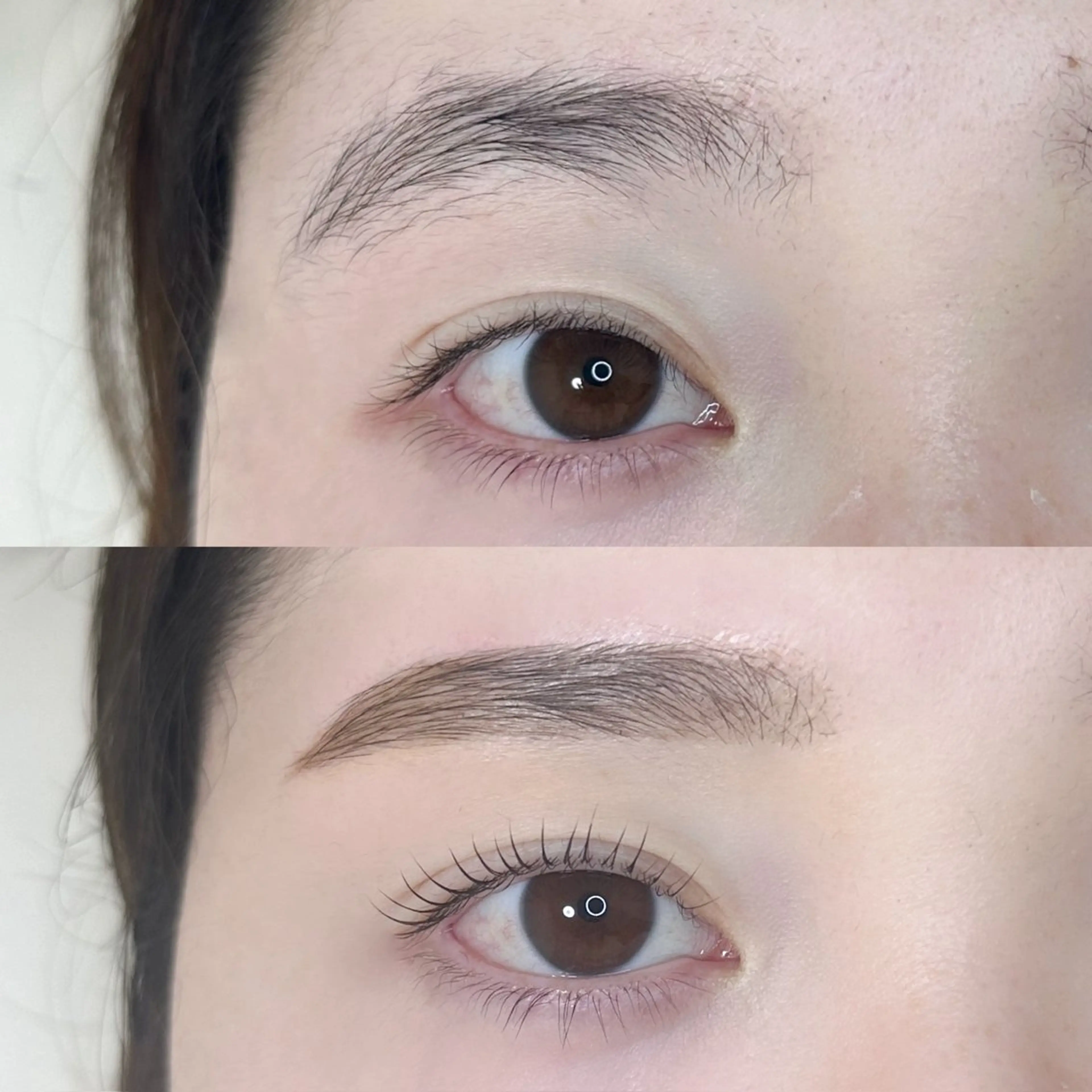 マツエク・マツパ 束感まつ毛 パリジェンヌラッシュリフト 一重×まつ毛パーマ A アイブロウ33大名店の眉毛・アイブロウイメージ