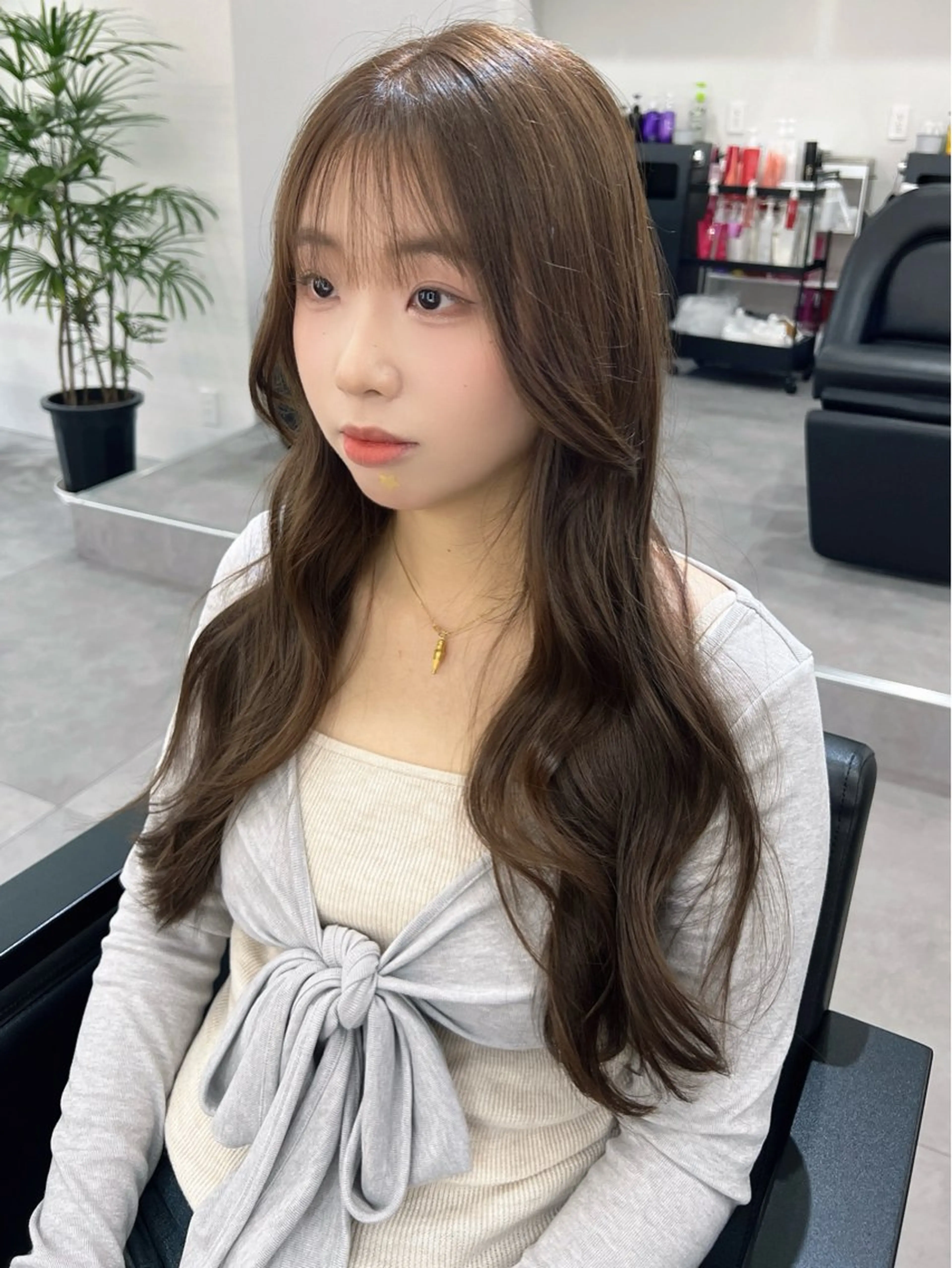 ロング カット ヘアカラー トリートメント レイヤー/髪質改善 SOA大槻 純也のヘアスタイル