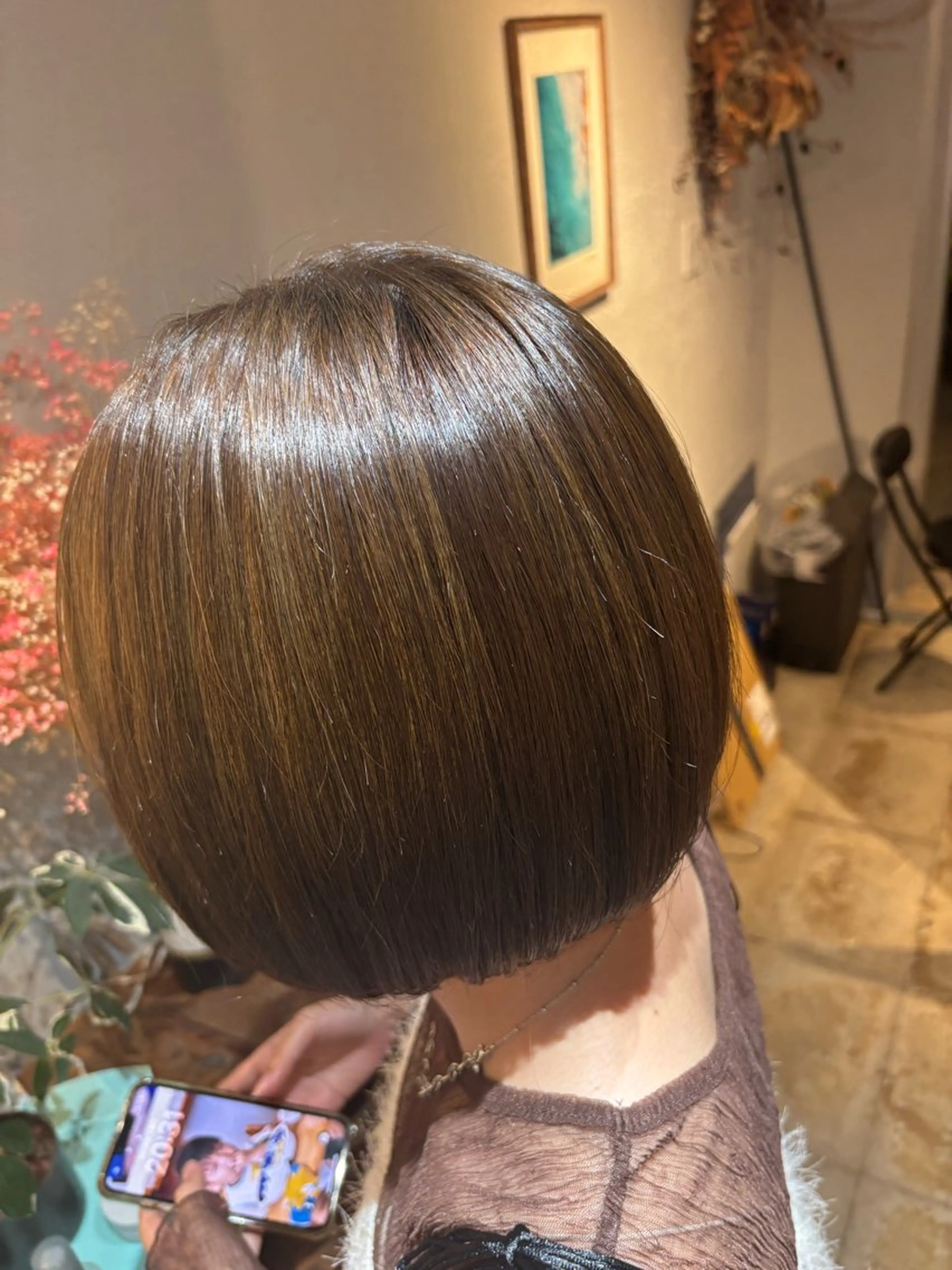 ショート カラー ベージュカラー オリーブベージュ hair ruup/ 寿音のヘアスタイル