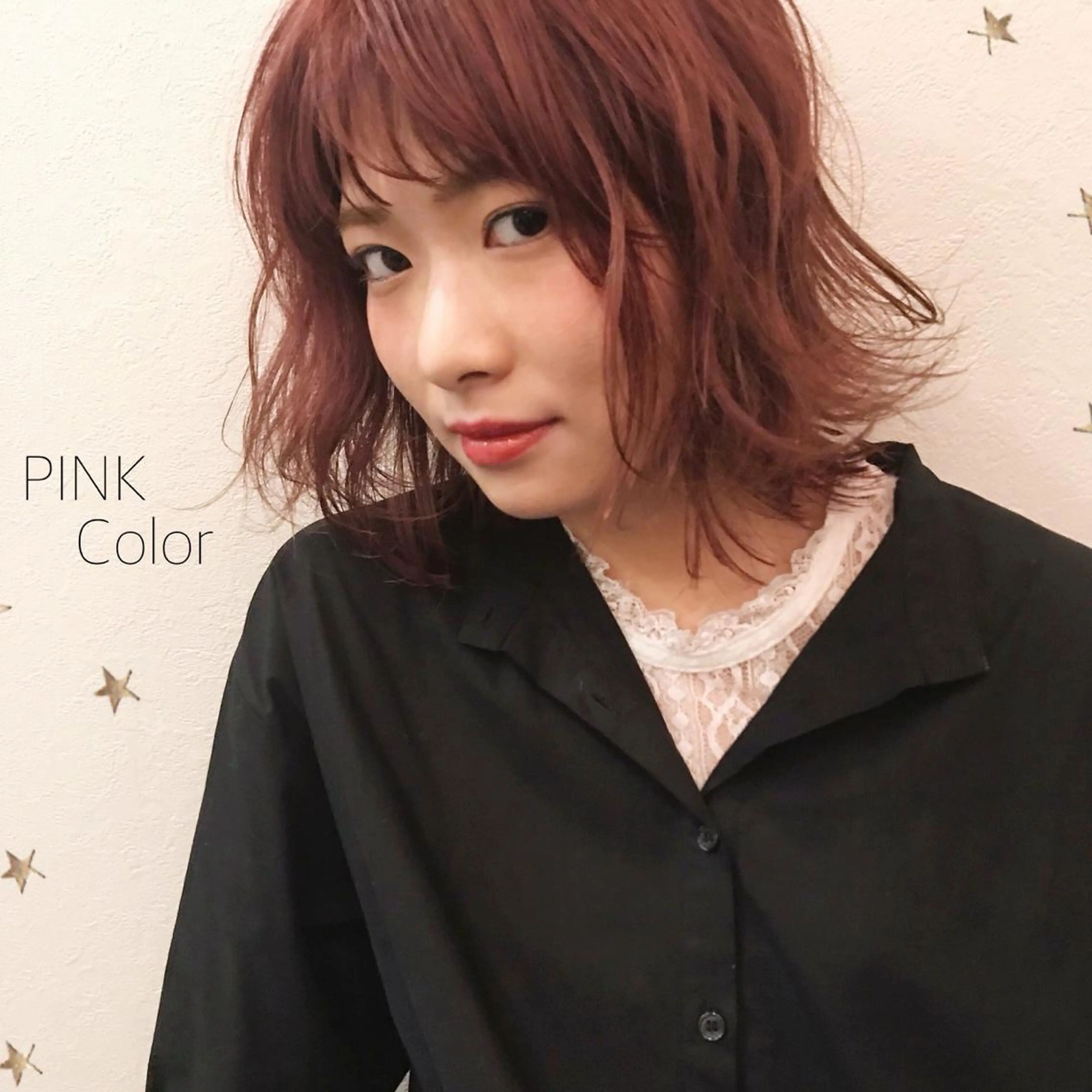 ミディアム カラー 市川 千夏のヘアスタイル