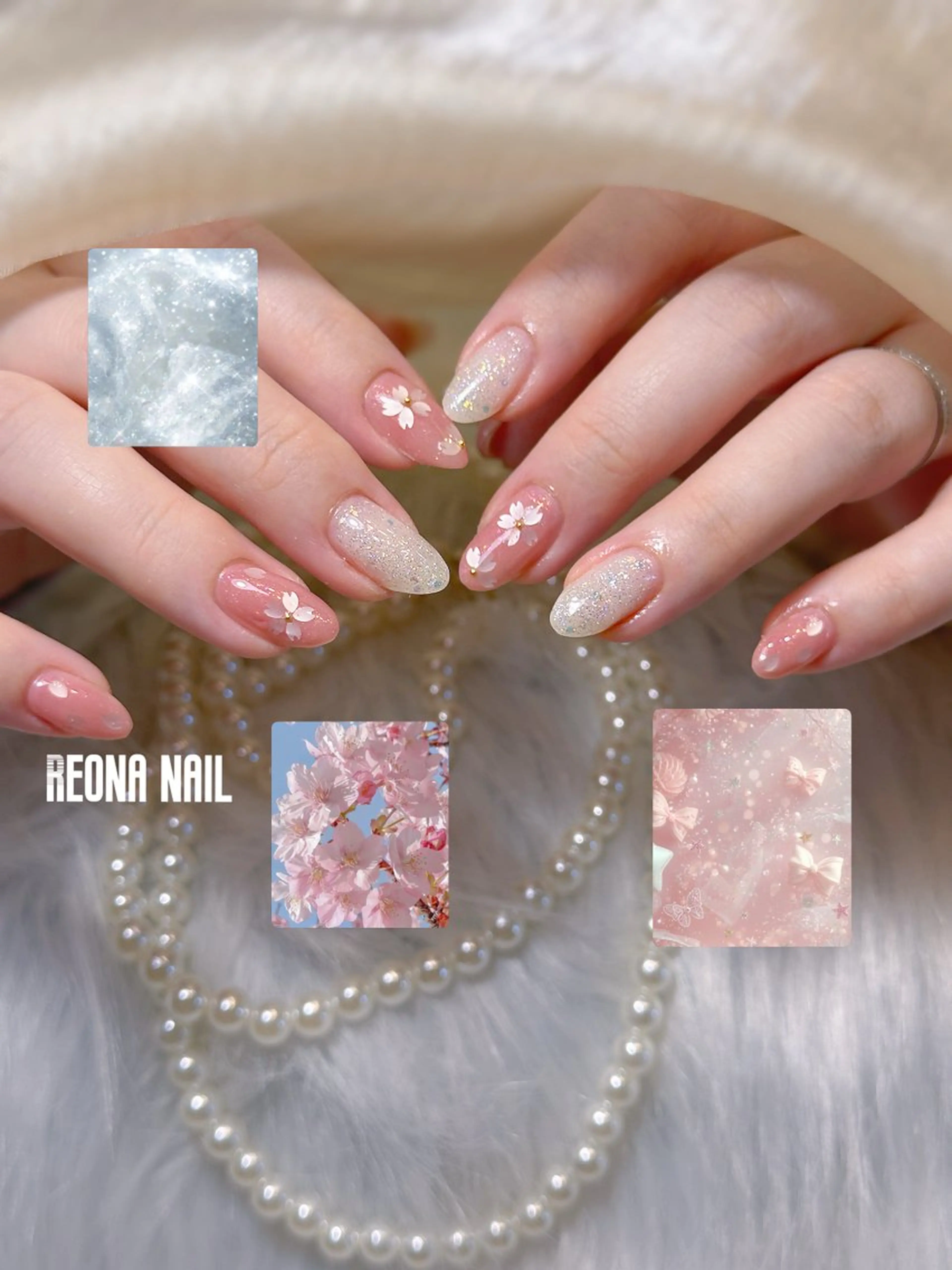 ネイル ジェルネイル ハート マグネットネイル ミラーネイル パラジェル ハンドネイル Reona nail所属・Reona Nailのネイルデザイン