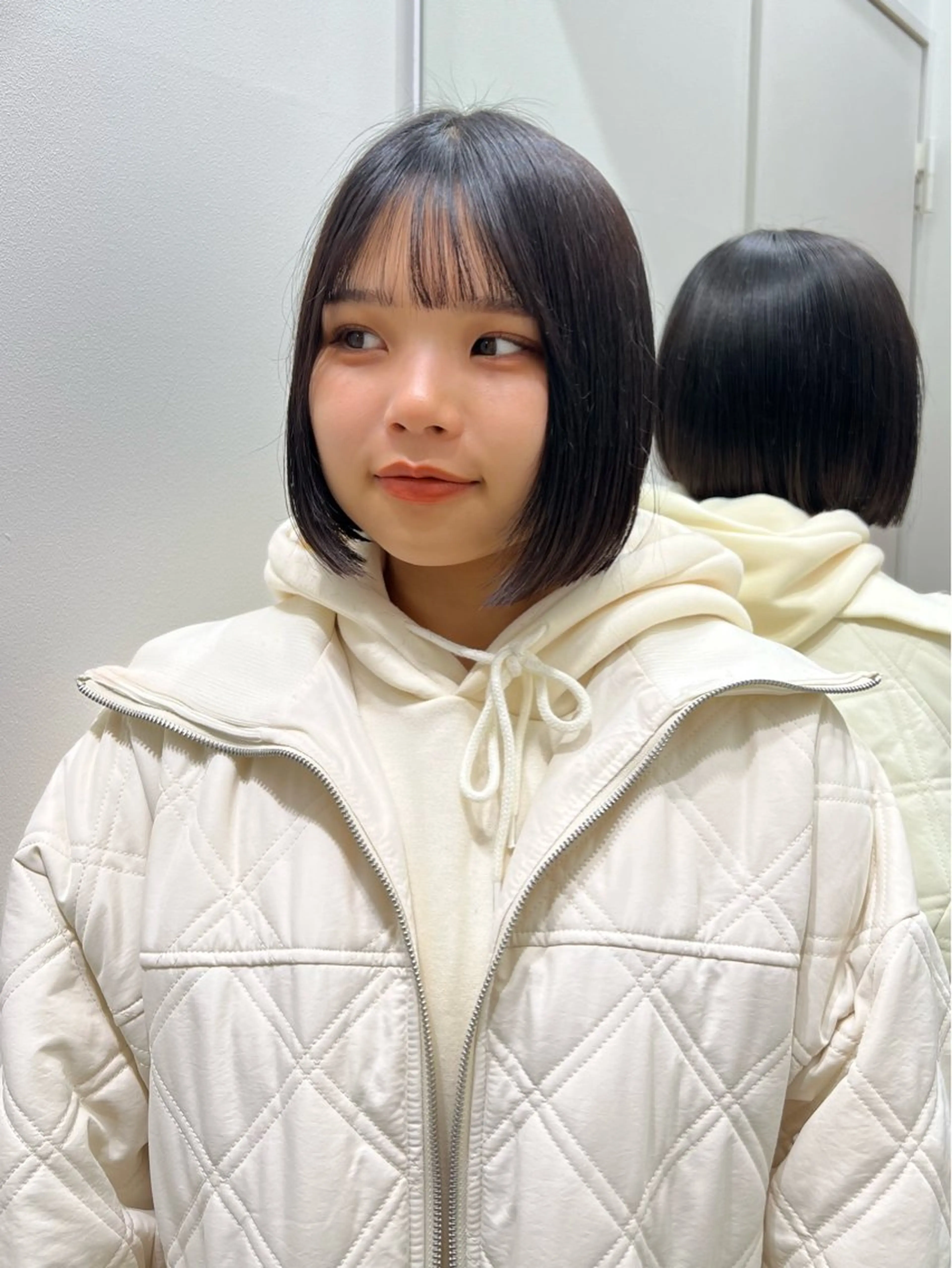 ミディアム カコ/レイヤーカット ヘアアレンジのヘアスタイル