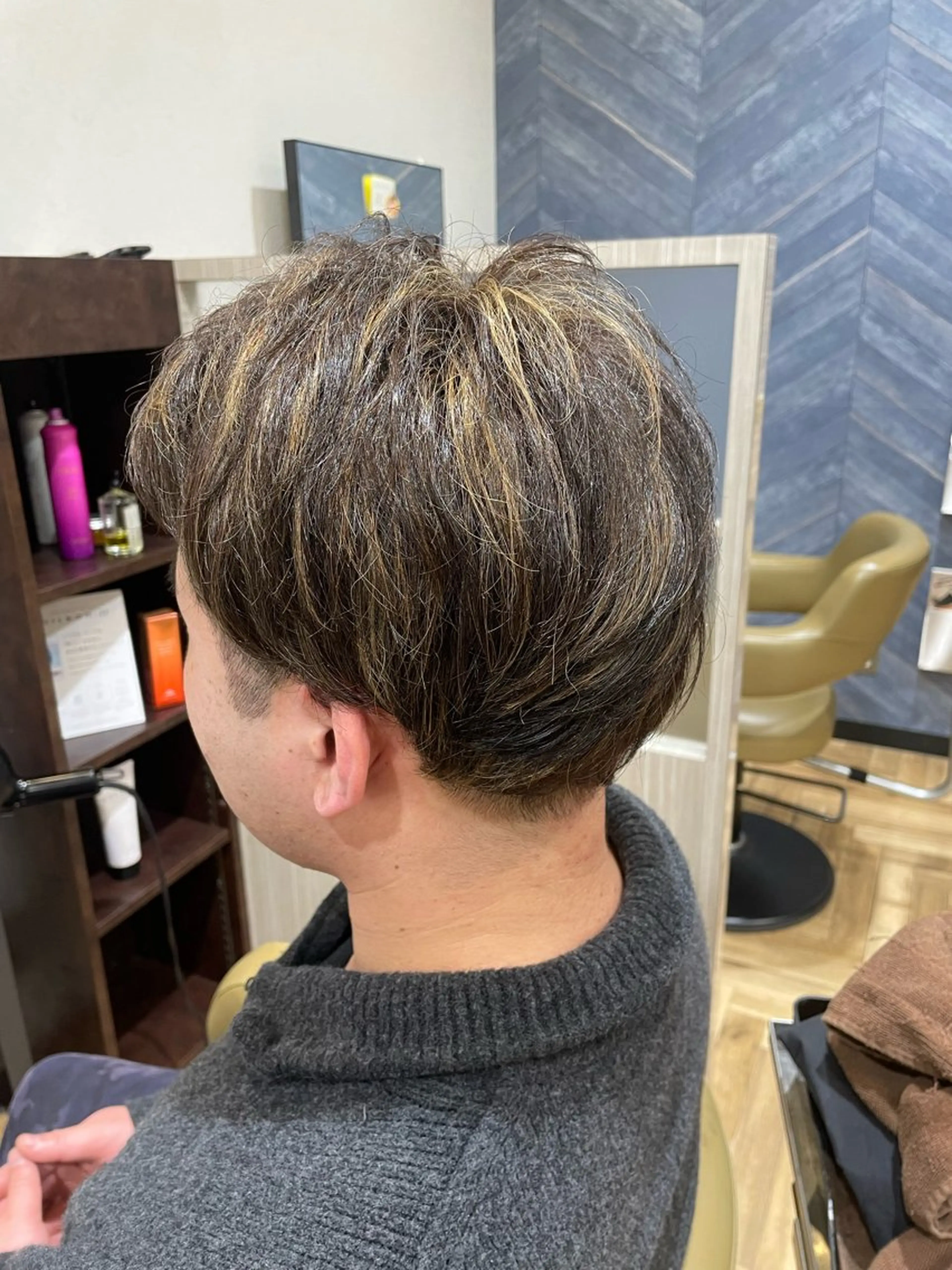 カラー パーマ ヘアカラー 中村 誠也のヘアスタイル