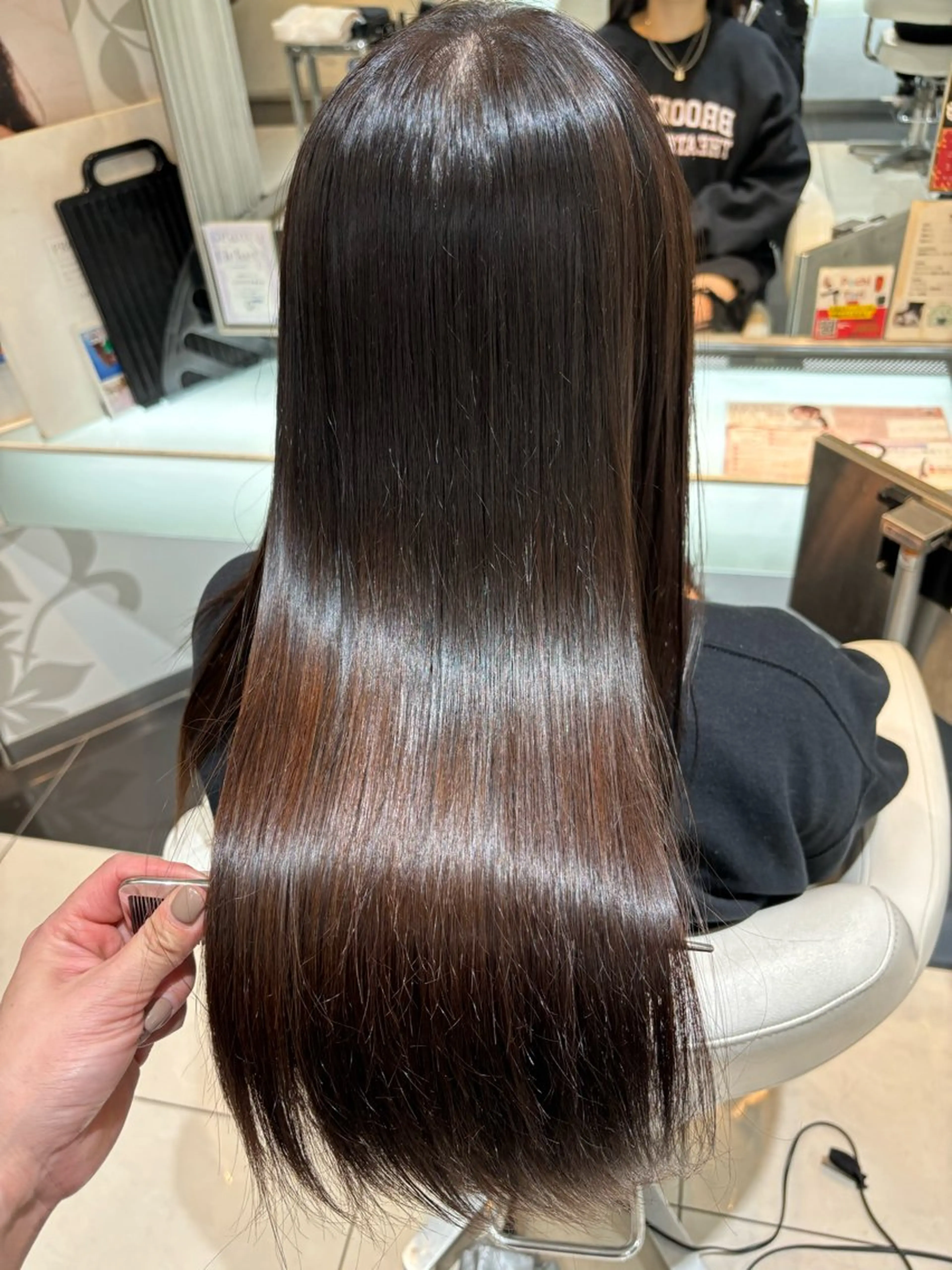 【ダメージケア🍃】カット+髪質改善カラー+トリートメント　90分の写真