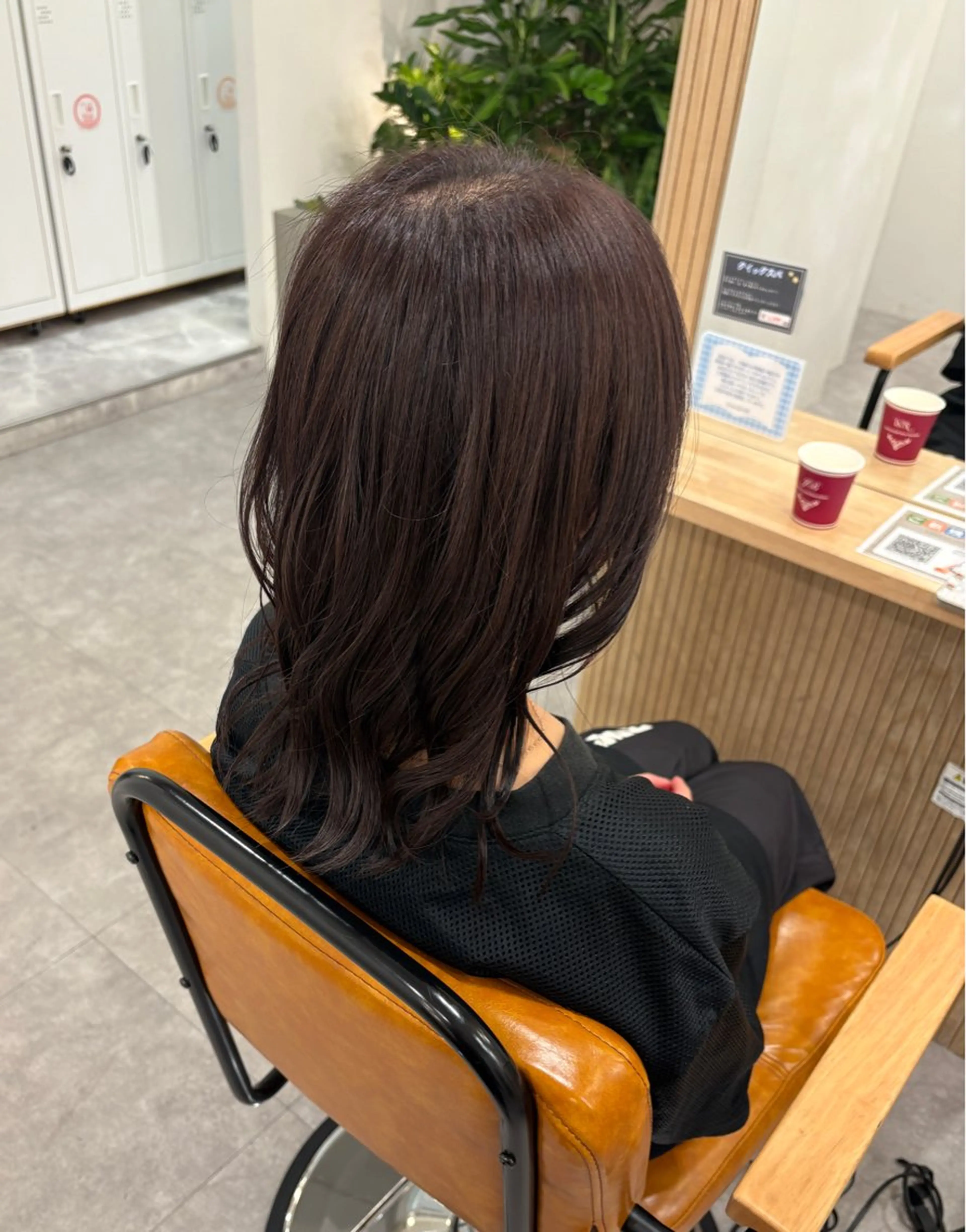 セミロング カラー 黒髪 ラベンダーカラー @artina ⭐️KAHO⭐️のヘアスタイル