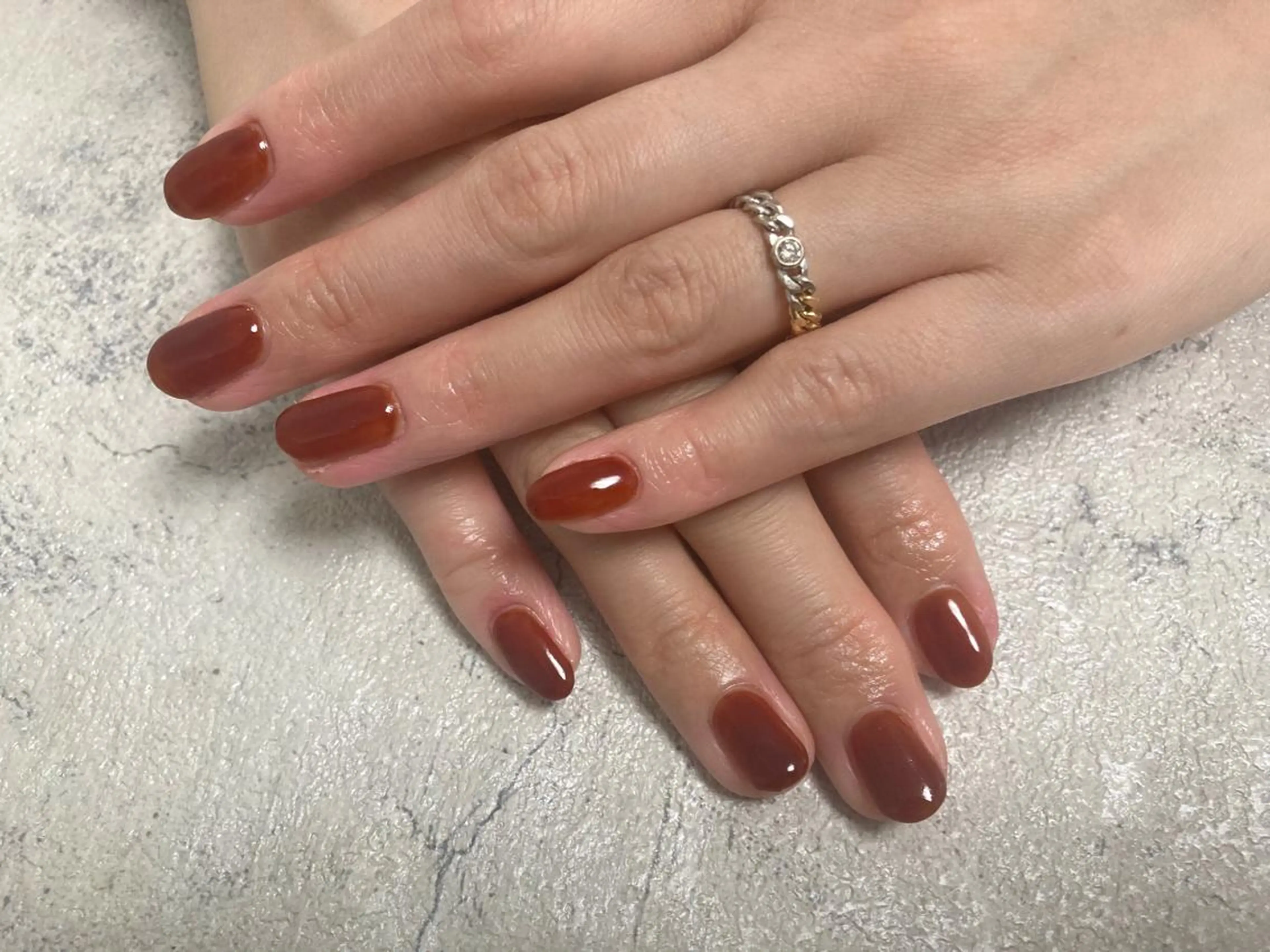 ネイル ブラウン フットネイル ジェルネイル 韓国ネイル マグネットネイル ハンドネイル mogunail &blowのネイルデザイン