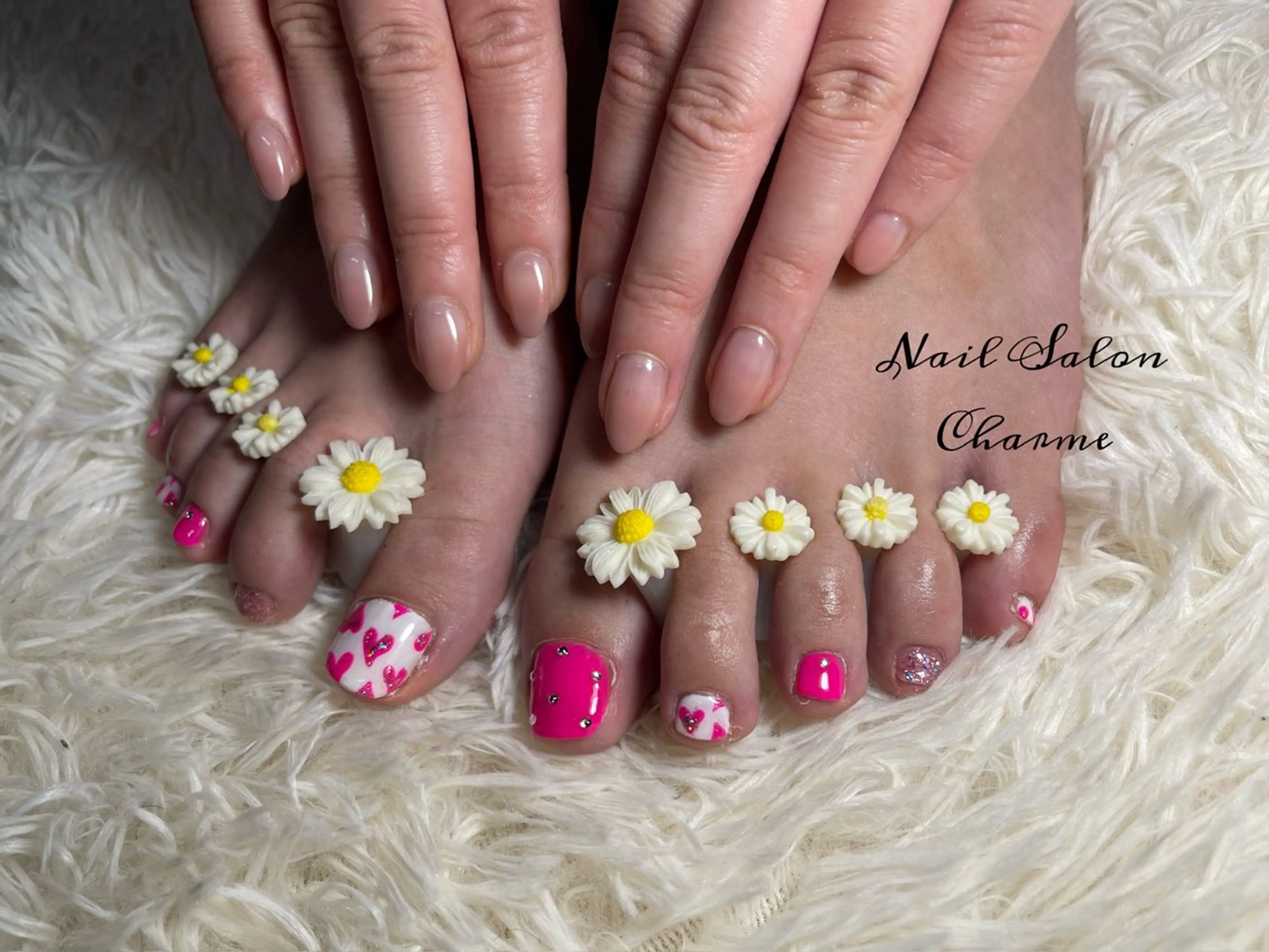 ネイル フットネイル フットネイル NailSalon Charmeのネイルデザイン